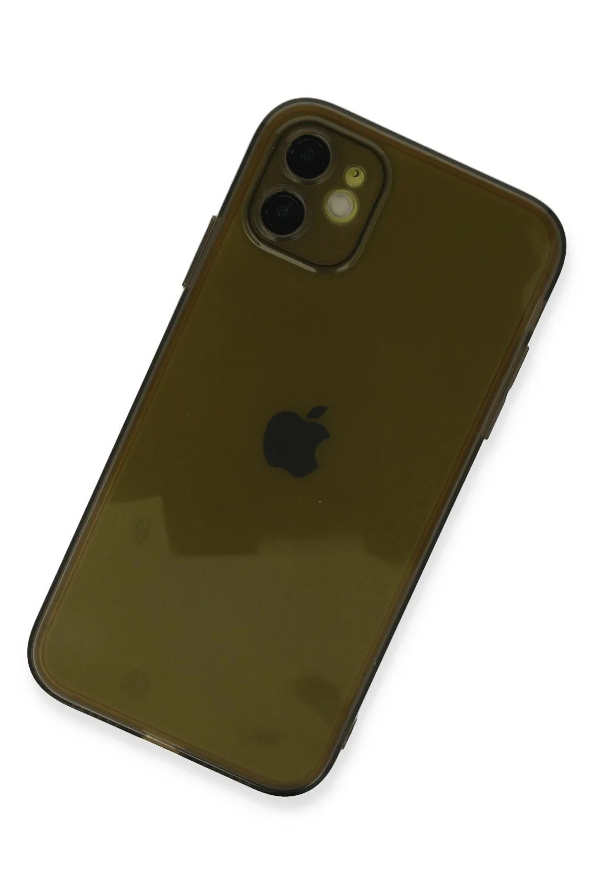 Newface İphone 12 Kılıf Fly Lens Silikon - Siyah