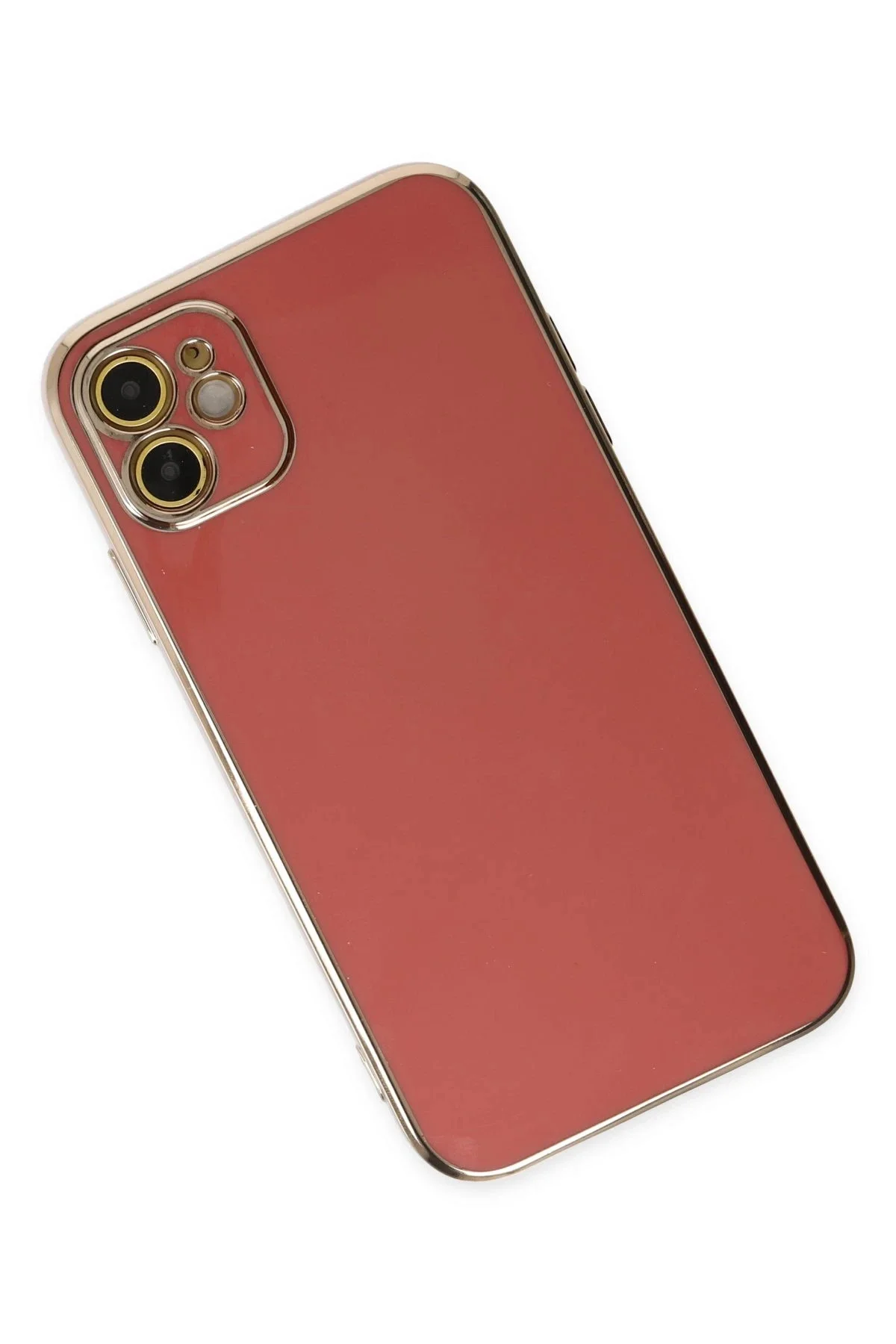 Newface İphone 12 Kılıf Volet Silikon - Kırmızı