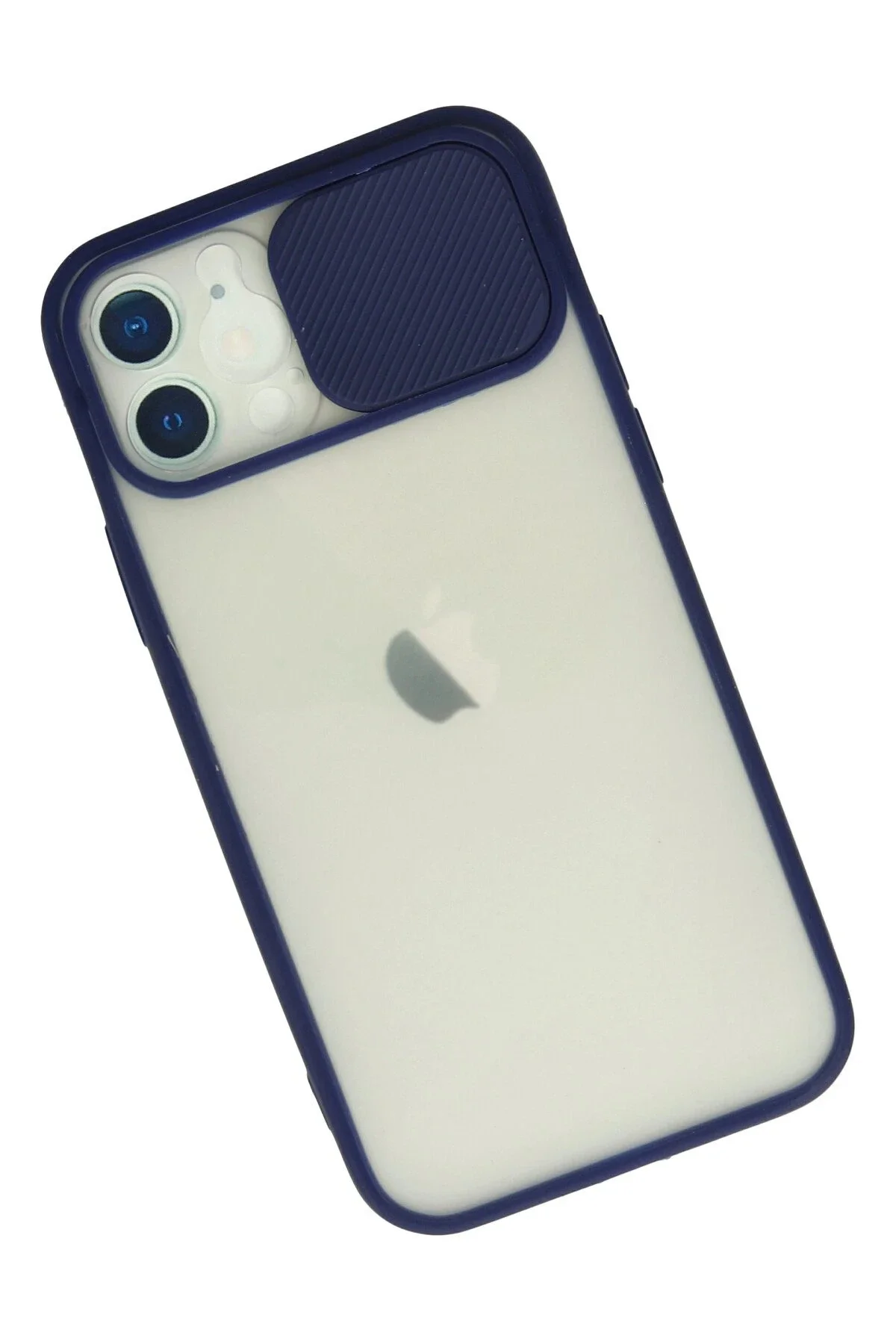 Newface İphone 12 Kılıf Palm Buzlu Kamera Sürgülü Silikon - Laciv