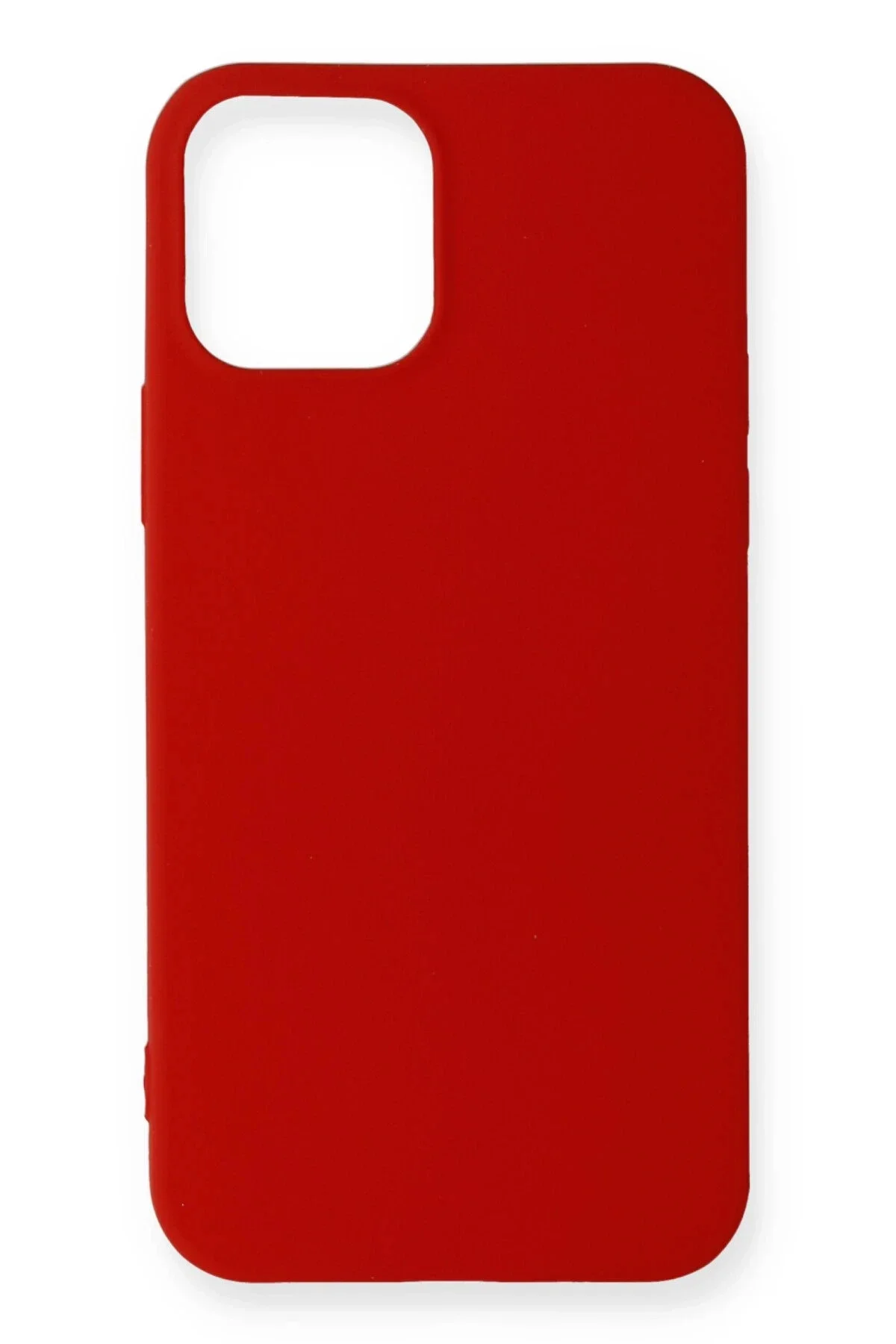 Newface İphone 12 Mini Kılıf First Silikon - Koyu Kırmızı