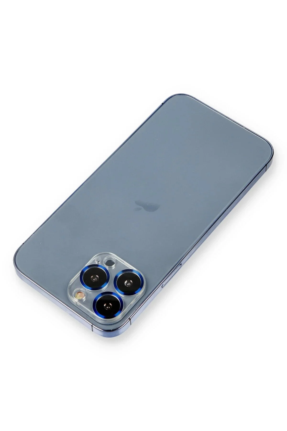 Newface İphone 12 Pro Metal Kamera Lens Koruma Cam - Mavi