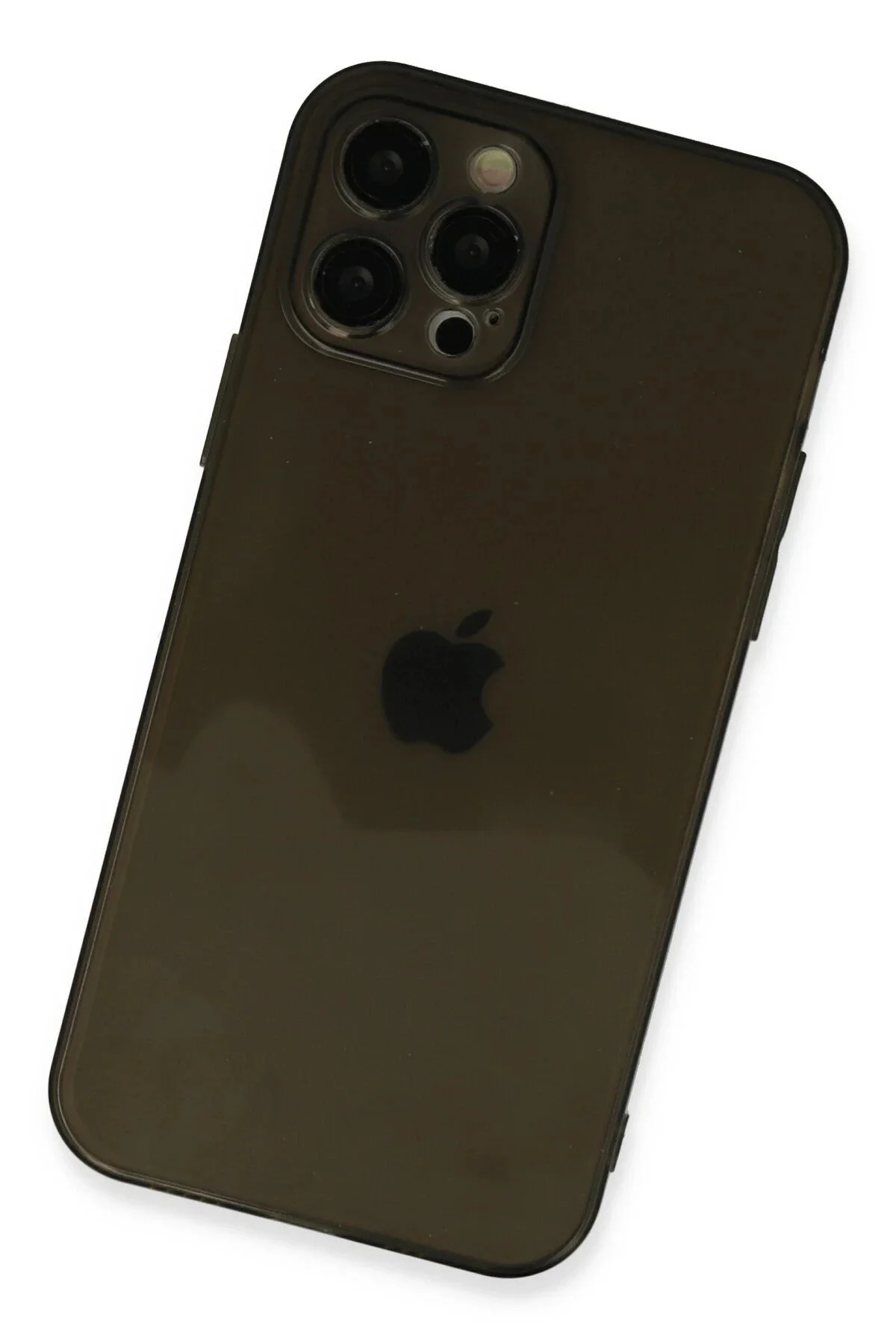 Newface İphone 12 Pro Max Kılıf Fly Lens Silikon - Siyah