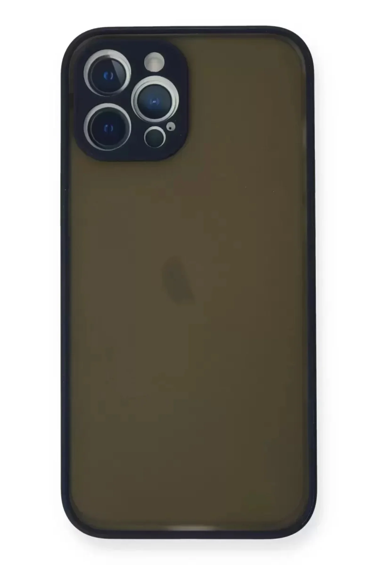 Newface İphone 12 Pro Max Kılıf Montreal Silikon Kapak - Lacivert