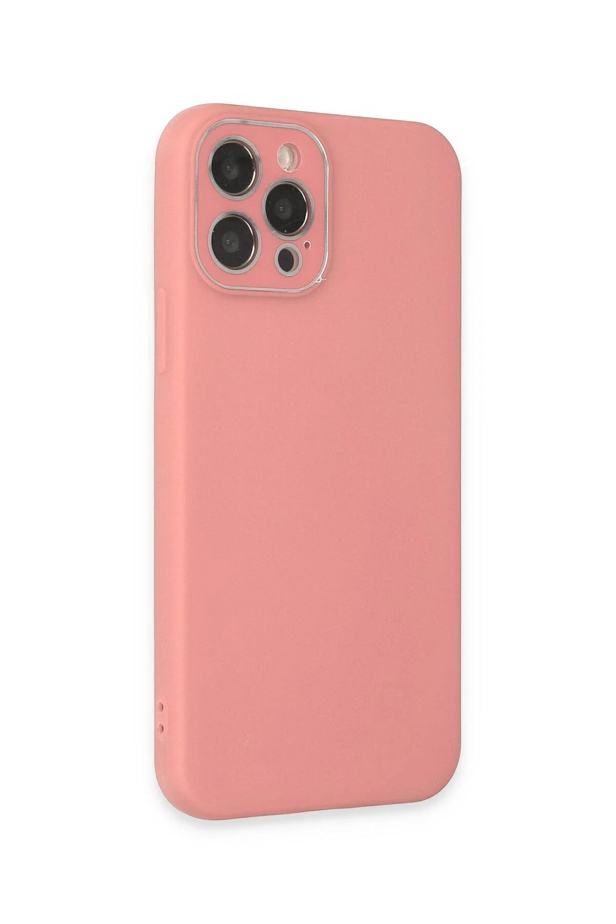 Newface İphone 12 Pro Kılıf Lansman Glass Kapak - Pembe