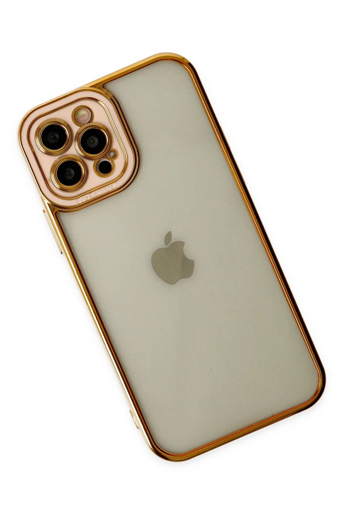 Newface İphone 12 Pro Kılıf Liva Lens Silikon - Rose