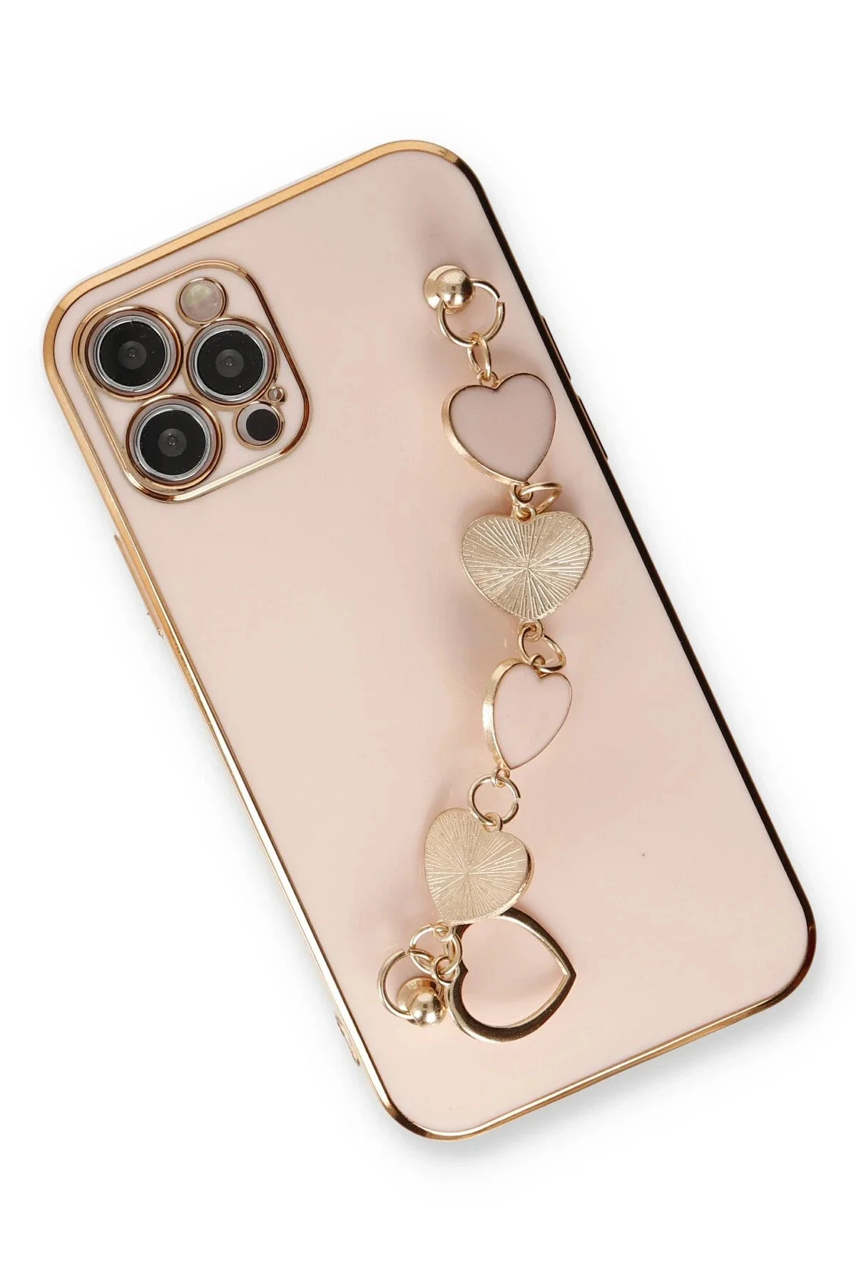 Newface İphone 12 Pro Max Kılıf Esila Silikon - Pudra