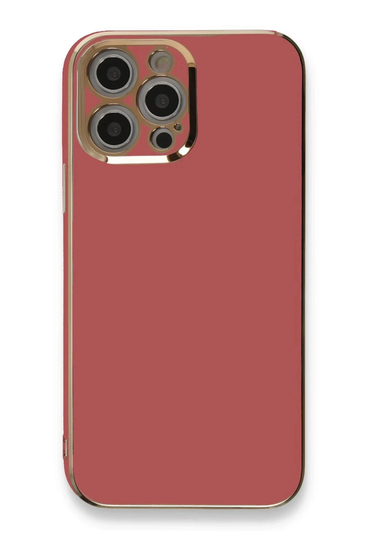 Newface İphone 12 Pro Kılıf Volet Silikon - Kırmızı