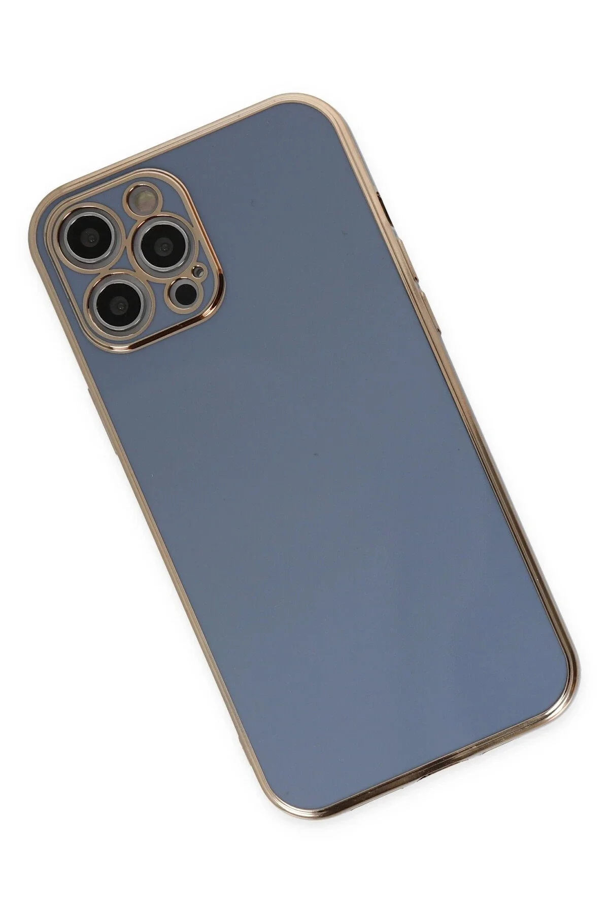 Newface İphone 12 Pro Kılıf Volet Silikon - Mavi