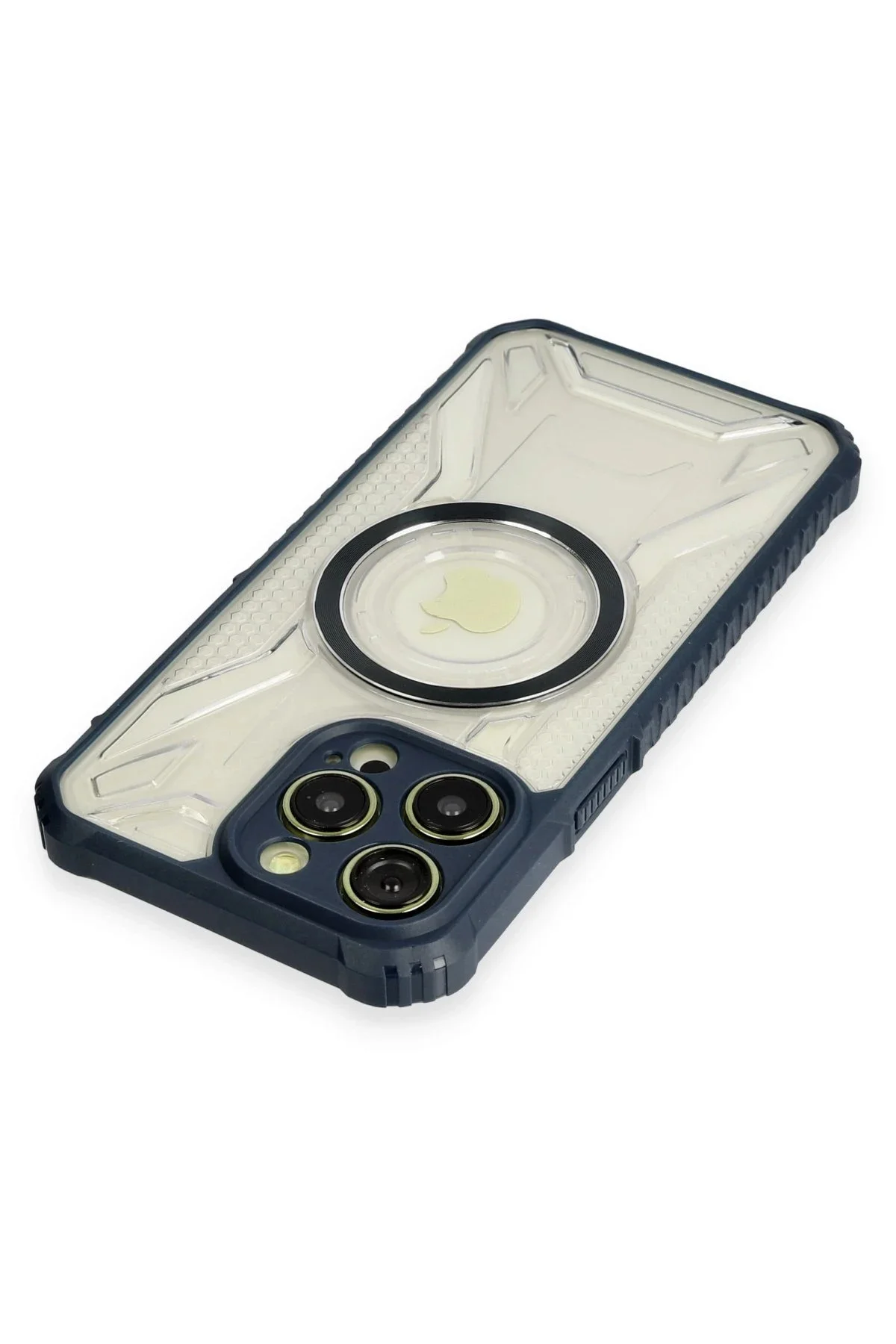 Newface İphone 12 Pro Kılıf Prag Magneticsafe Kapak - Lacivert