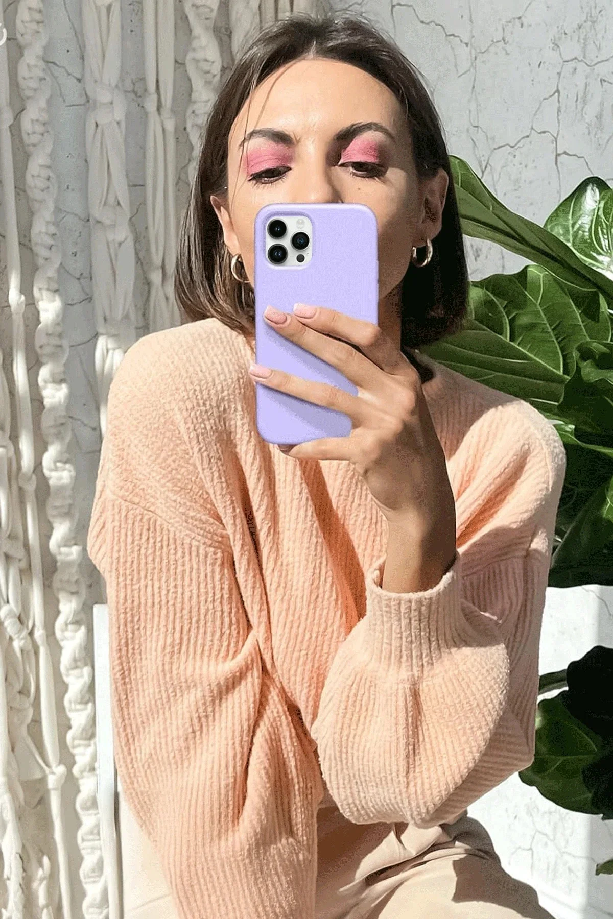 Newface İphone 12 Pro Max Kılıf First Silikon - Sarı