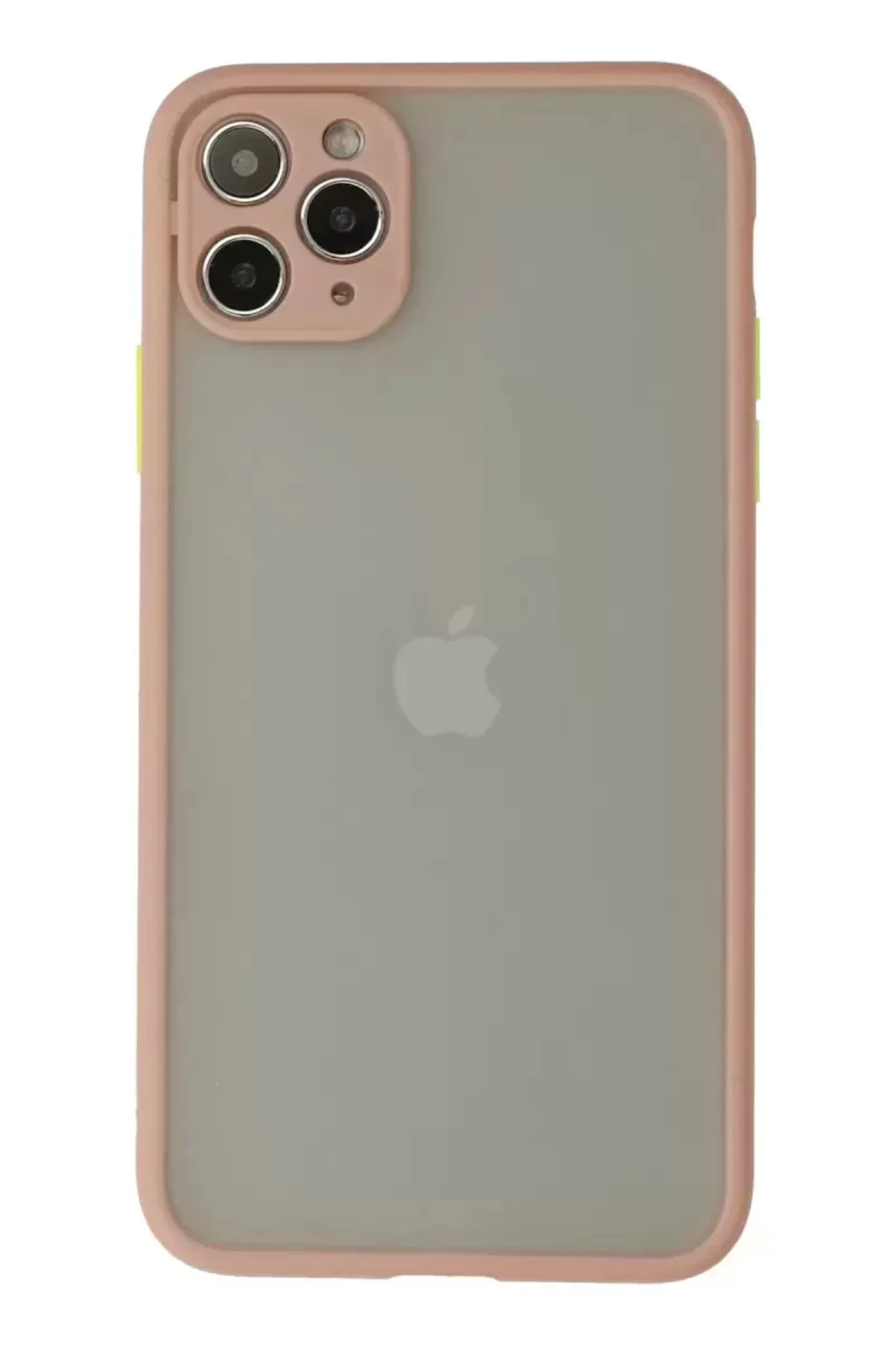 Newface İphone 12 Pro Max Kılıf Montreal Silikon Kapak - Pembe