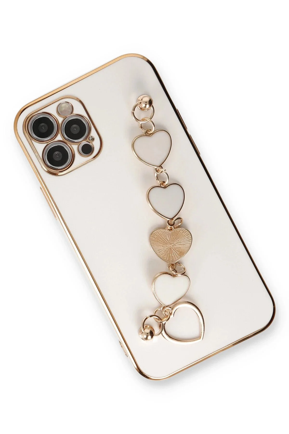 Newface İphone 12 Pro Kılıf Esila Silikon - Beyaz
