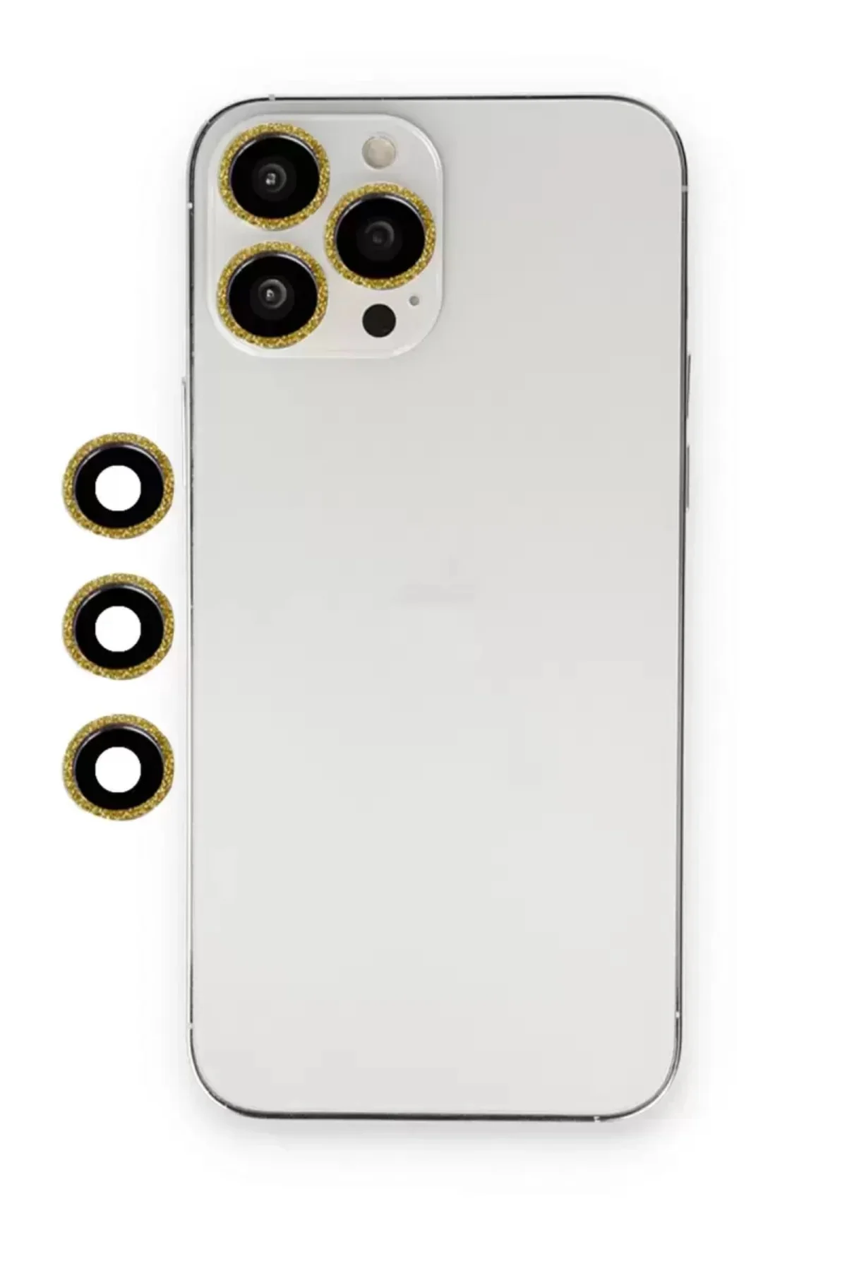 Newface İphone 12 Pro Shine Kamera Lens - Gold