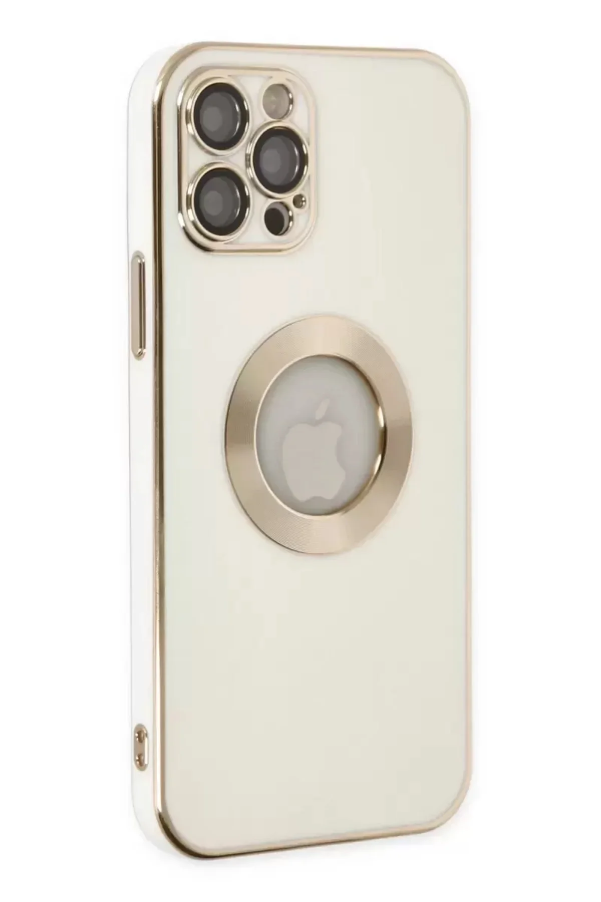 Newface İphone 12 Pro Max Kılıf Store Silikon - Beyaz