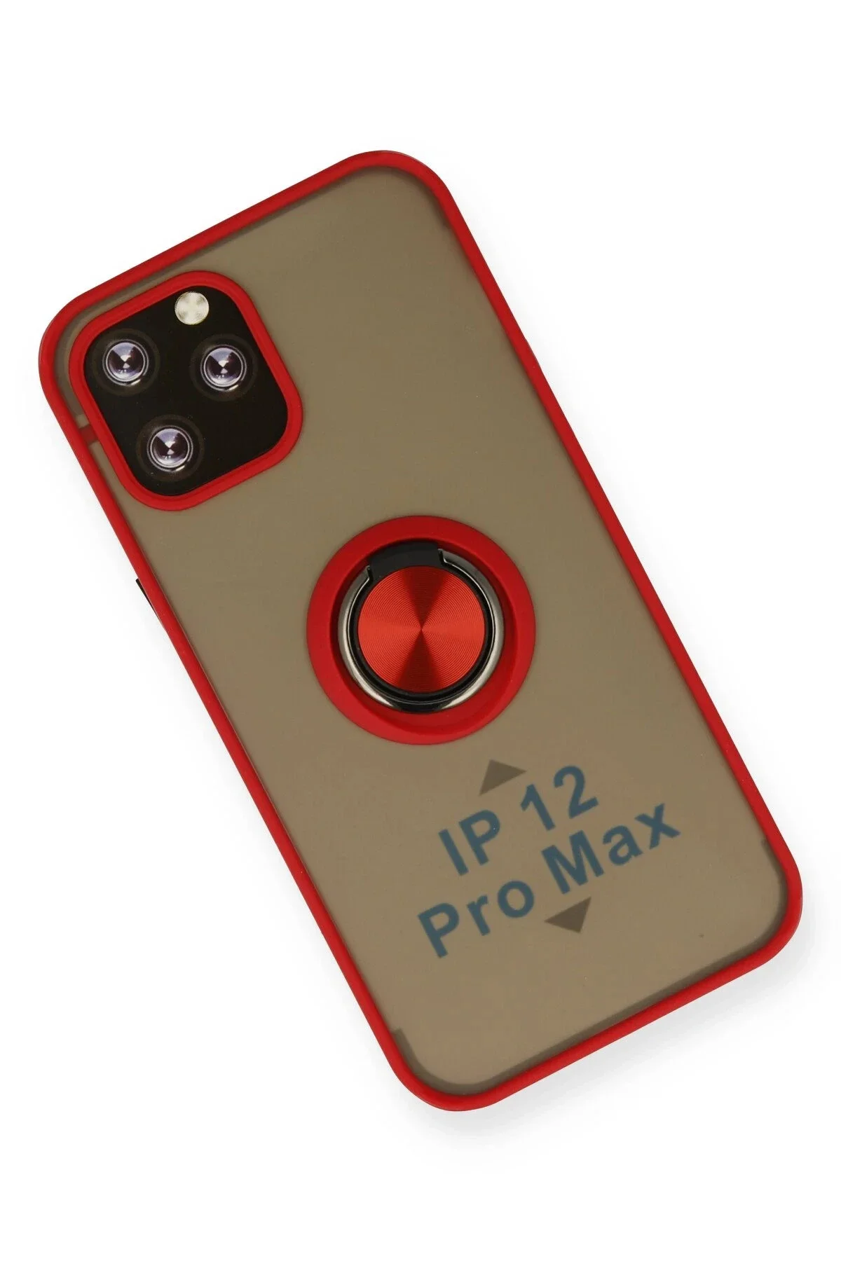 Newface İphone 12 Pro Max Kılıf Montreal Yüzüklü Silikon Kapak - 