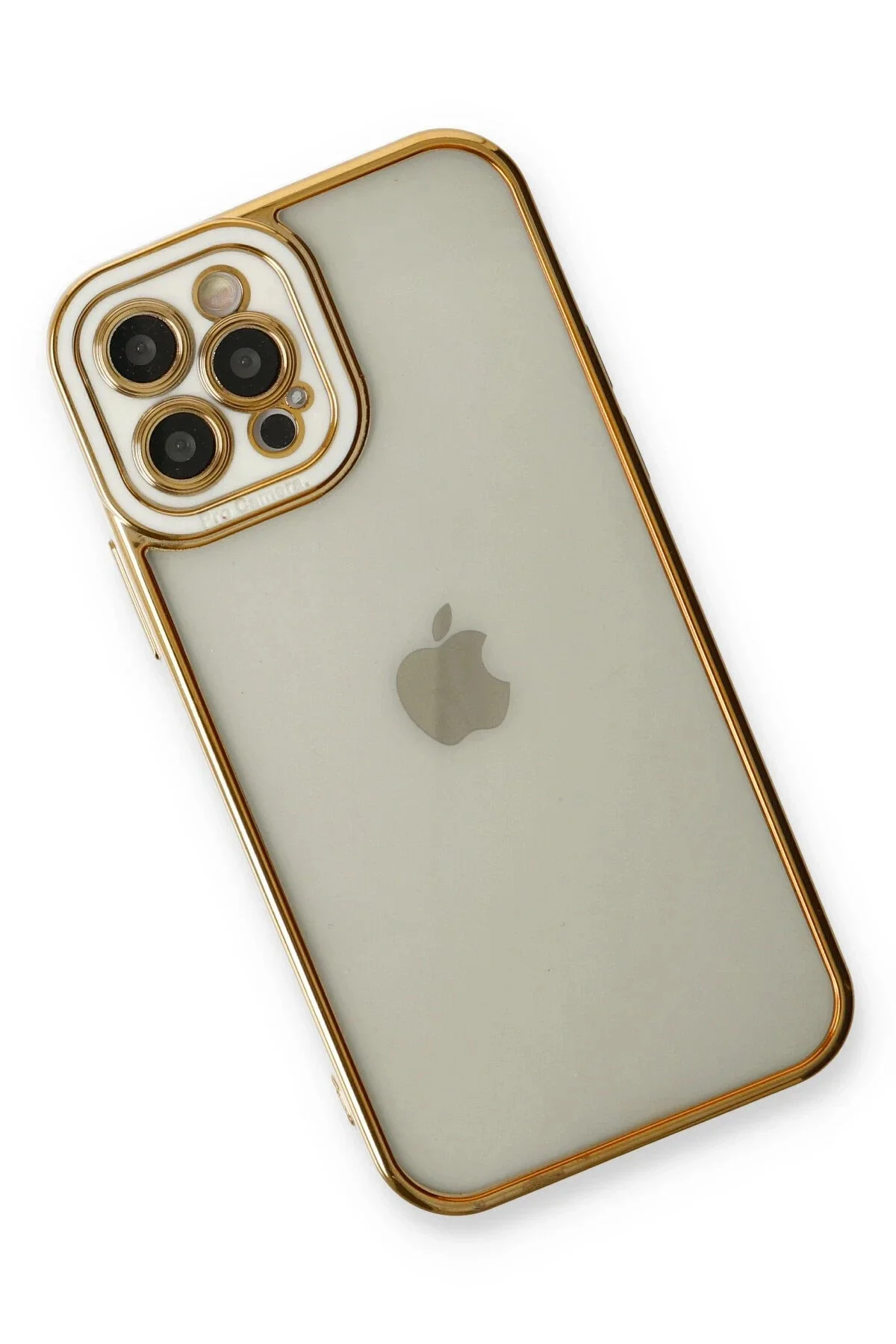 Newface İphone 12 Pro Kılıf Liva Lens Silikon - Beyaz