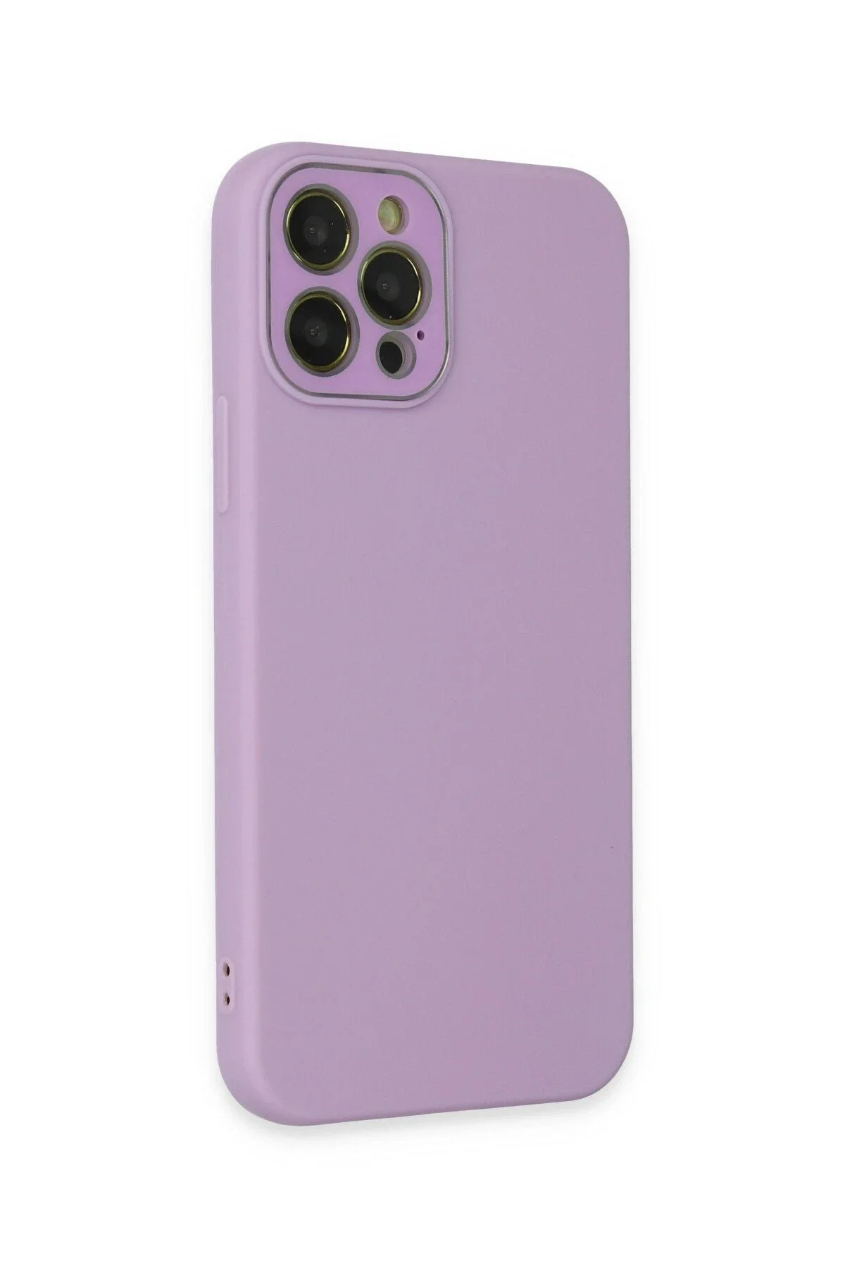 Newface İphone 12 Pro Kılıf Lansman Glass Kapak - Lila
