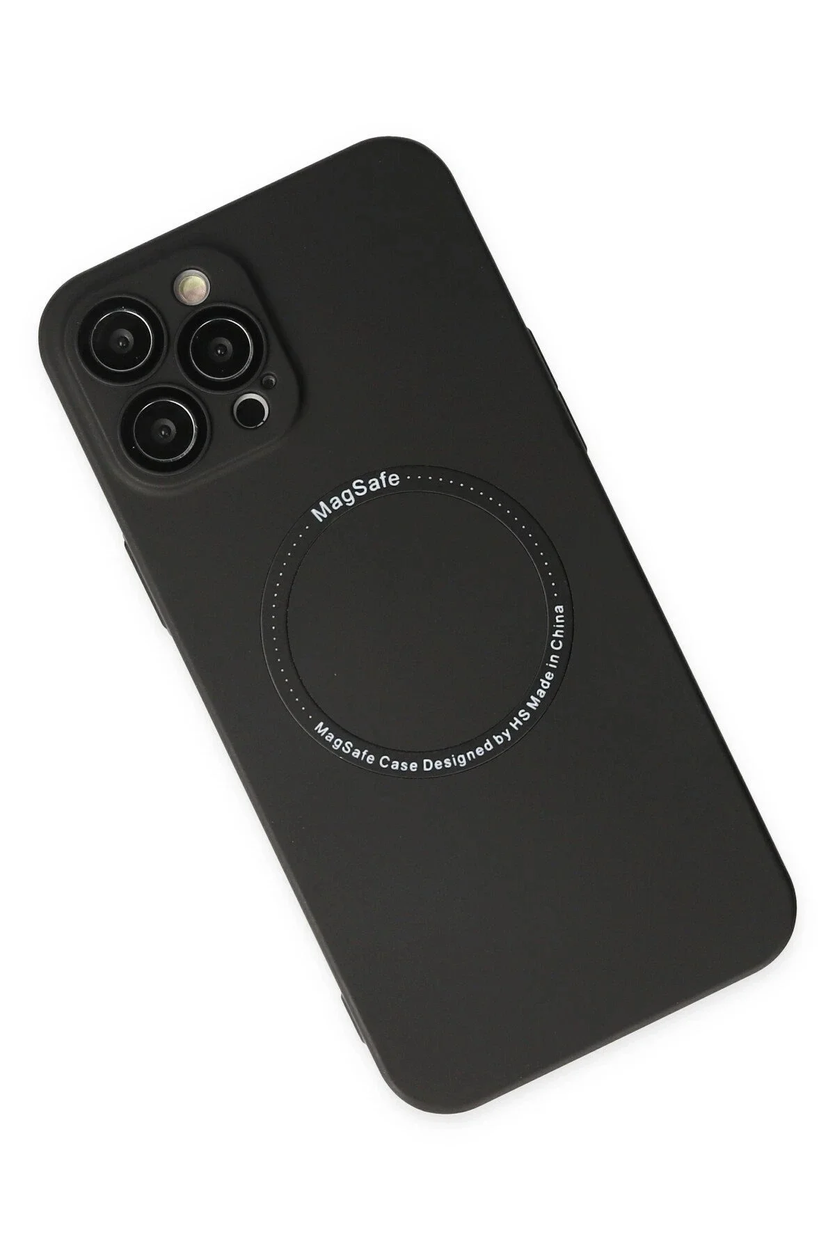 Newface İphone 12 Pro Kılıf Jack Magneticsafe Lens Silikon - Siya