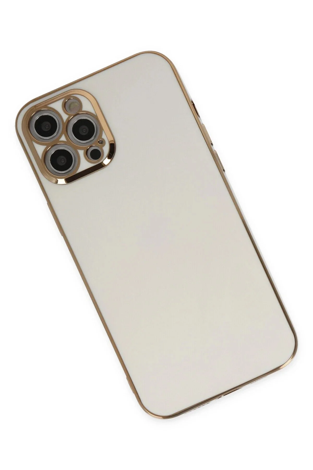 Newface İphone 12 Pro Kılıf Volet Silikon - Beyaz