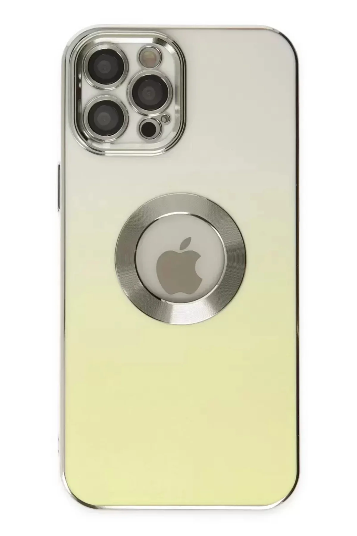 Newface İphone 12 Pro Max Kılıf Best Silikon - Sarı