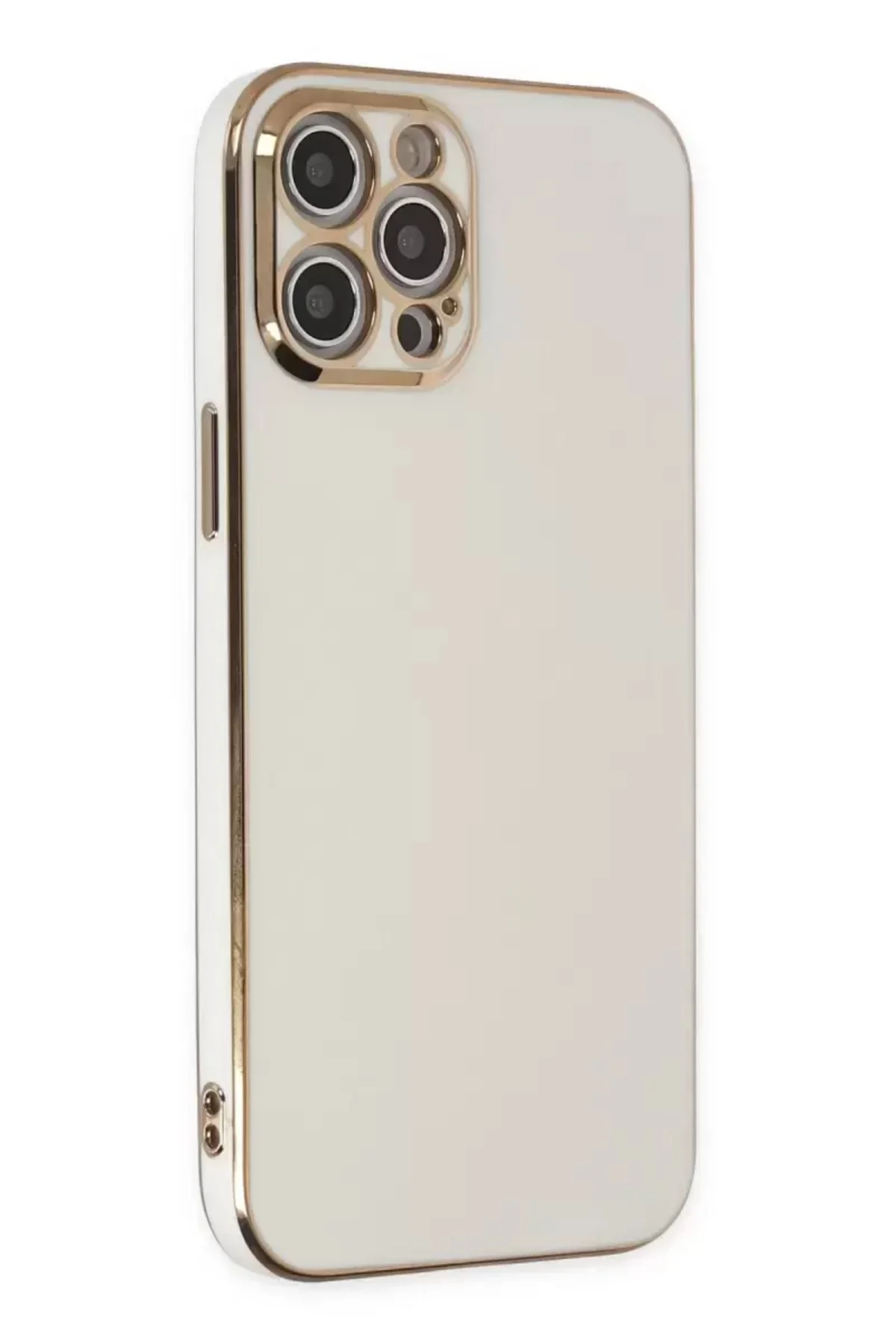 Newface İphone 12 Pro Max Kılıf Volet Silikon - Beyaz