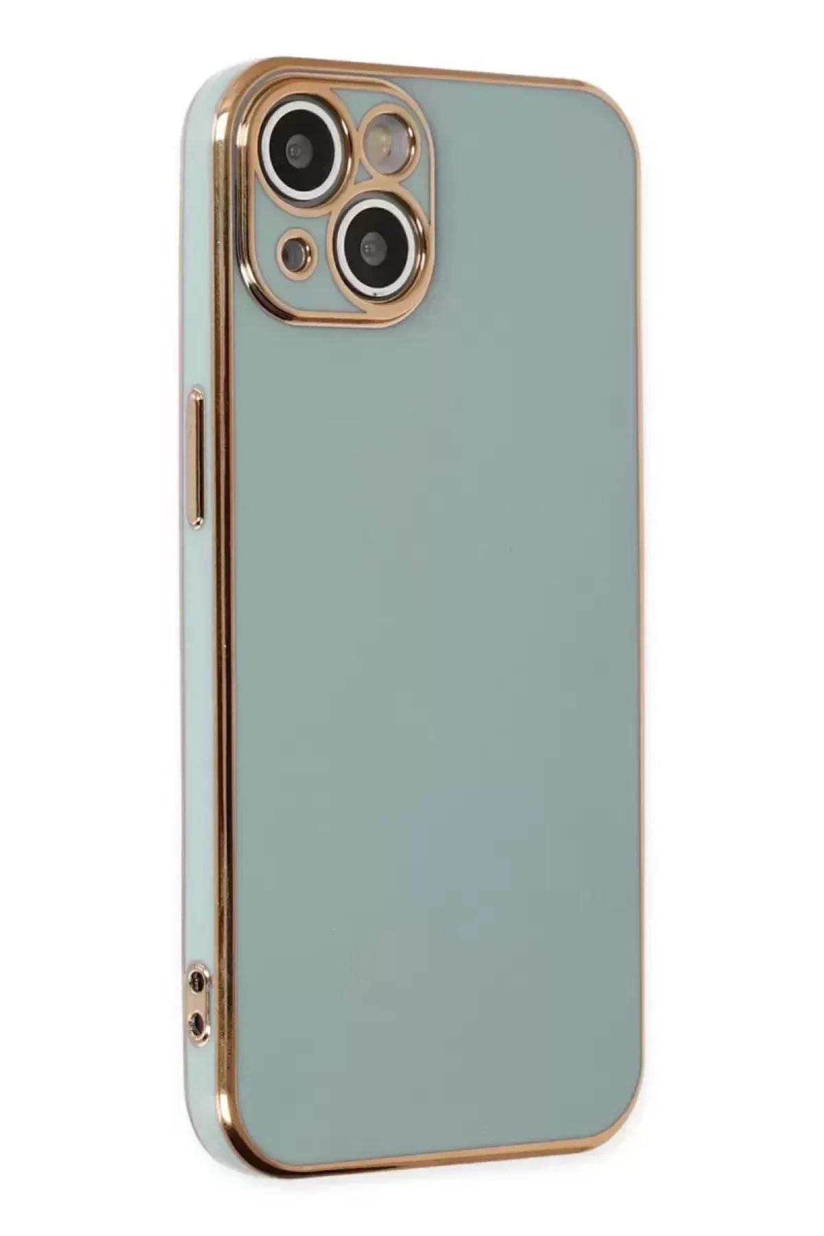 Newface İphone 13 Kılıf Volet Silikon - Açık Yeşil