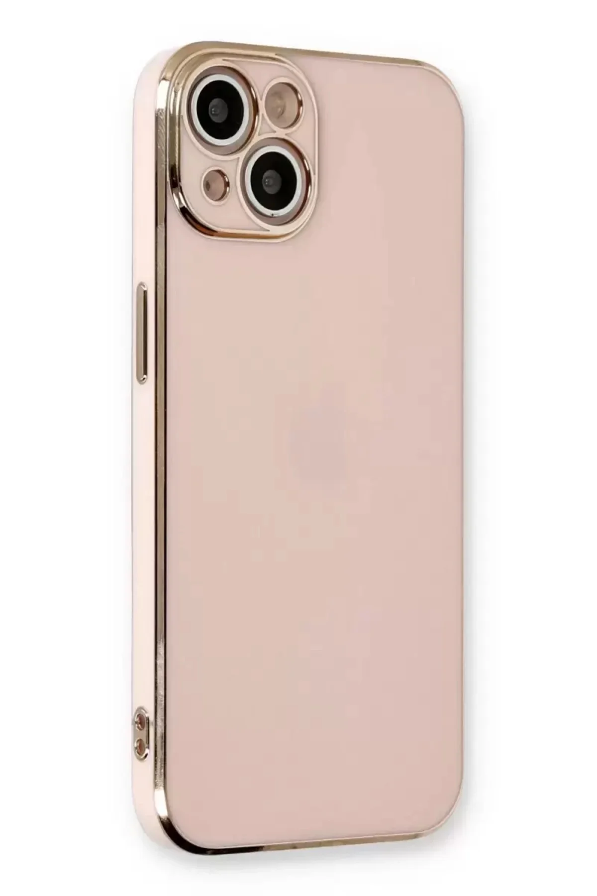 Newface İphone 13 Kılıf Volet Silikon - Pembe