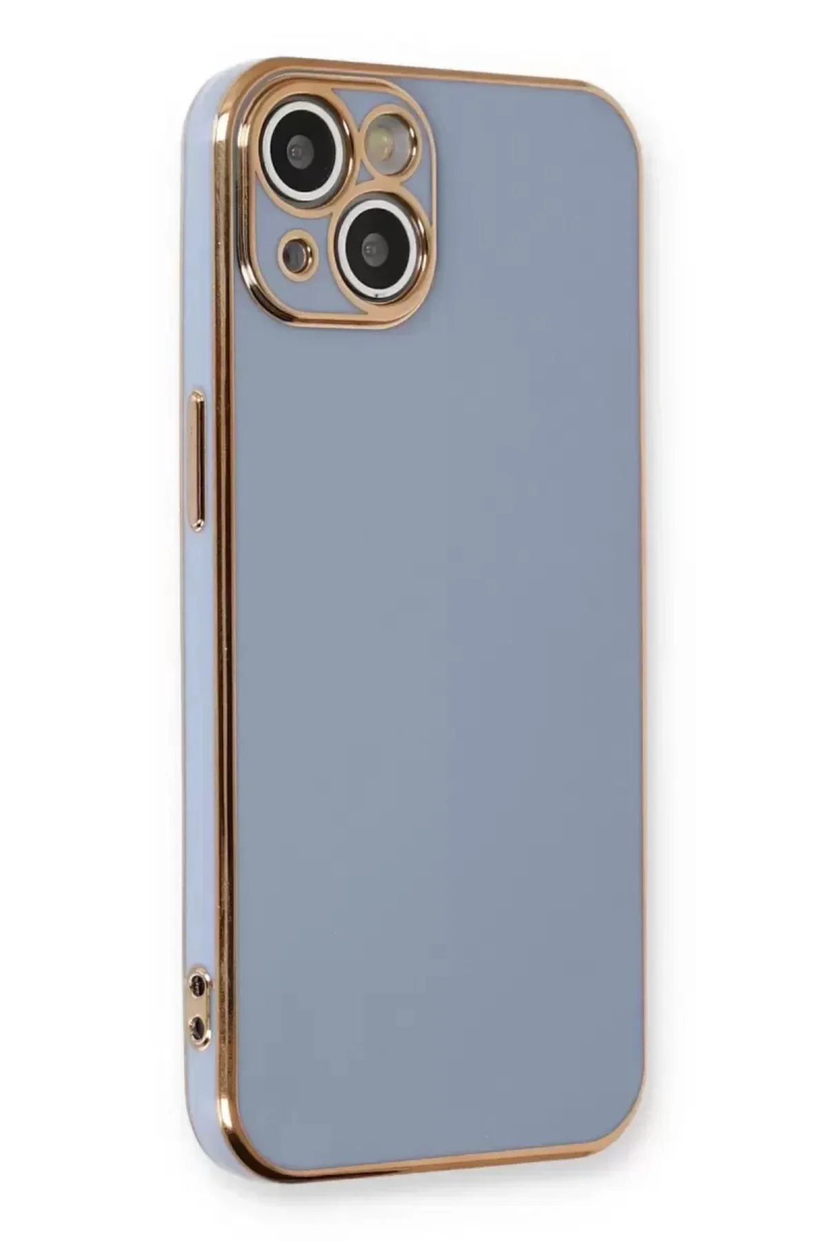 Newface İphone 13 Kılıf Volet Silikon - Mavi