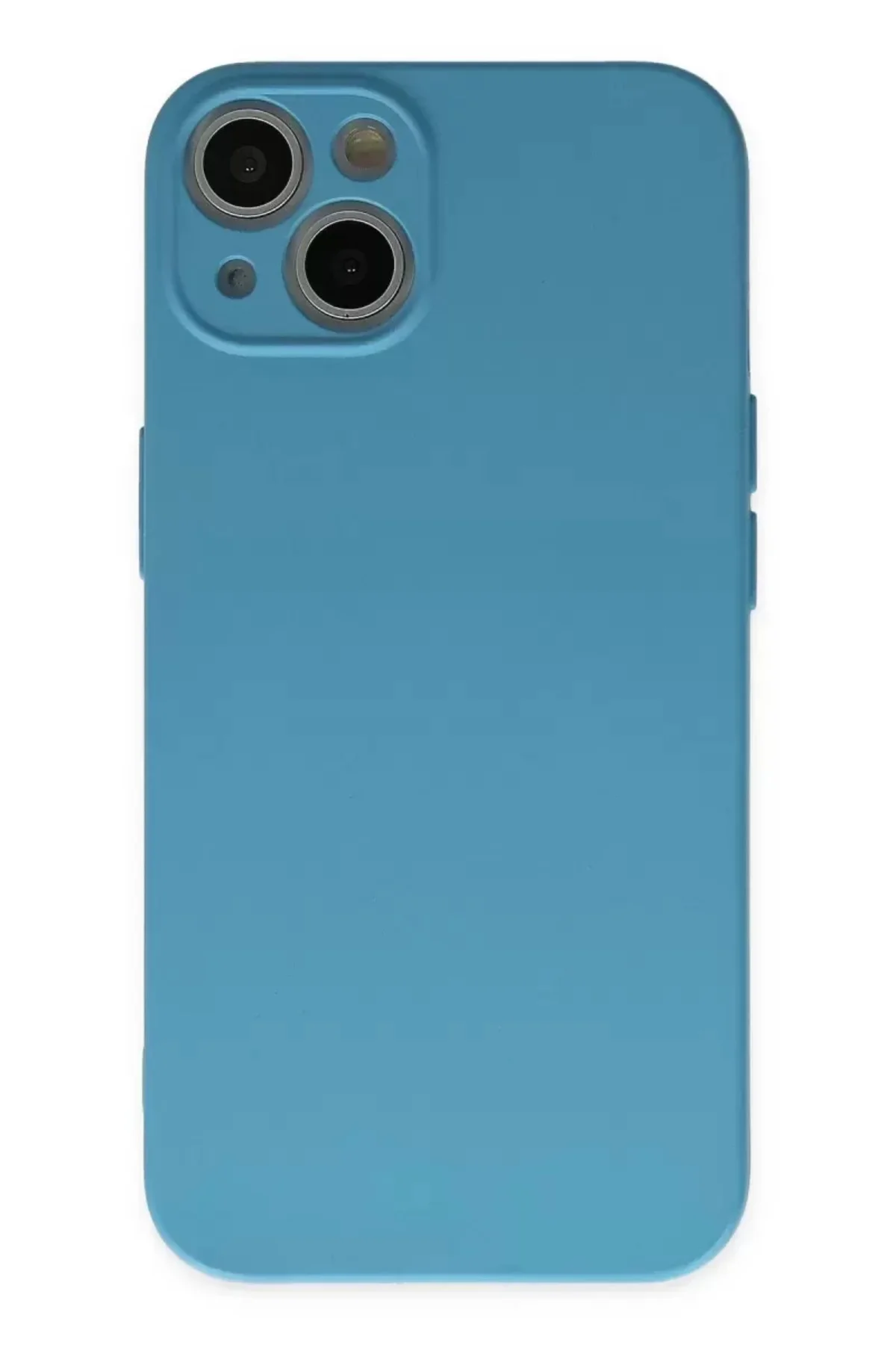 Newface İphone 13 Mini Kılıf Nano İçi Kadife Silikon - Mavi