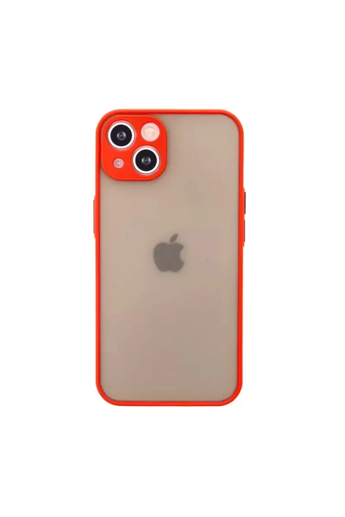 Newface İphone 13 Mini Kılıf Montreal Silikon Kapak - Kırmızı