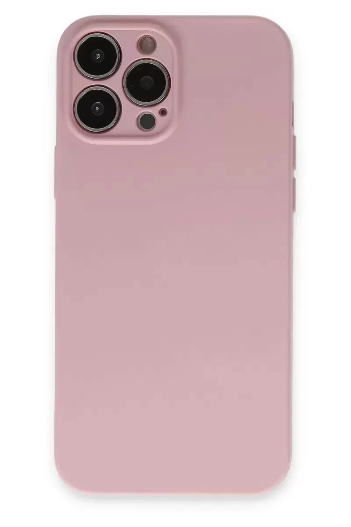 Newface İphone 13 Pro Kılıf Nano İçi Kadife Silikon - Pembe