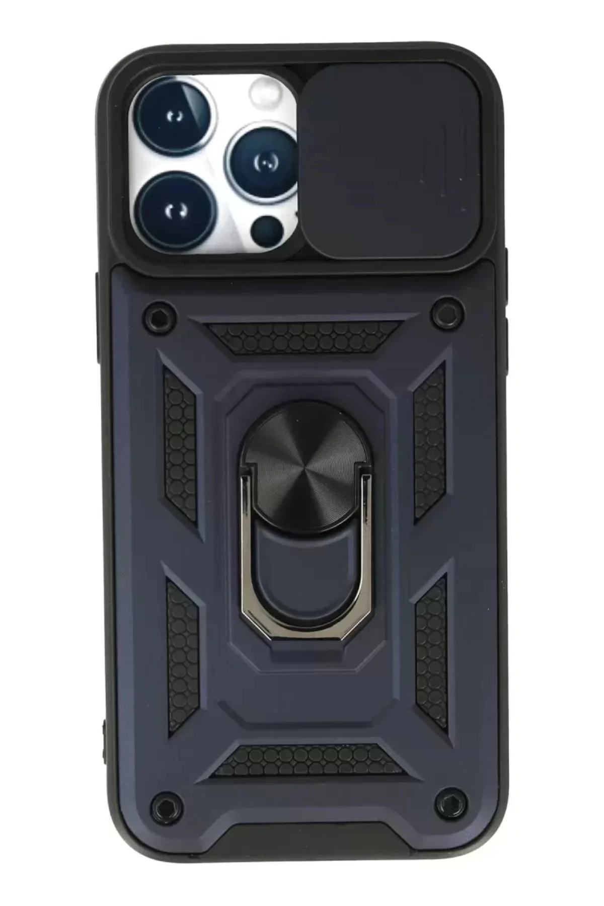 Newface İphone 13 Pro Max Kılıf Pars Lens Yüzüklü Silikon - Laciv