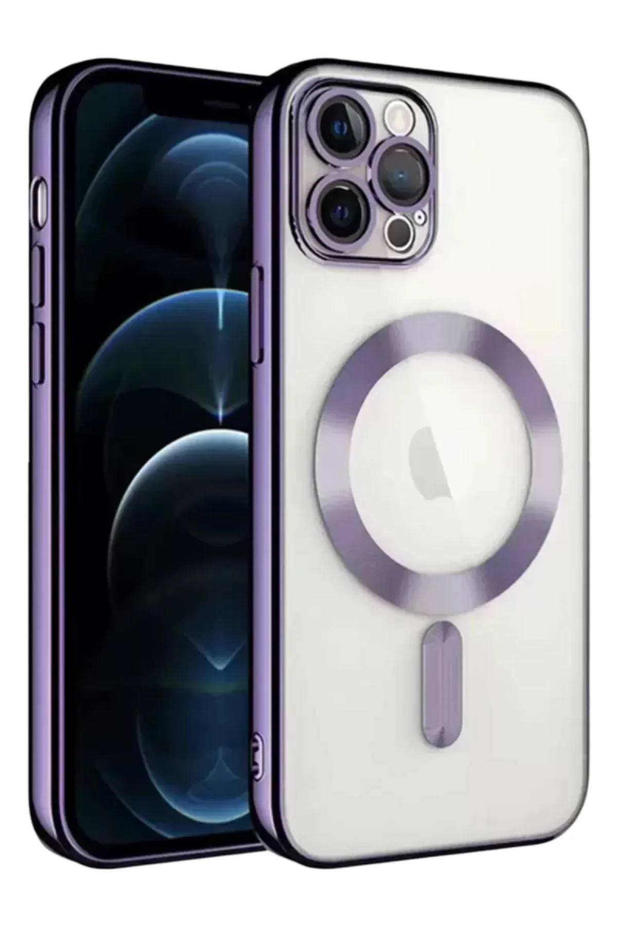 Newface İphone 13 Pro Kılıf Kross Magneticsafe Kapak - Mor