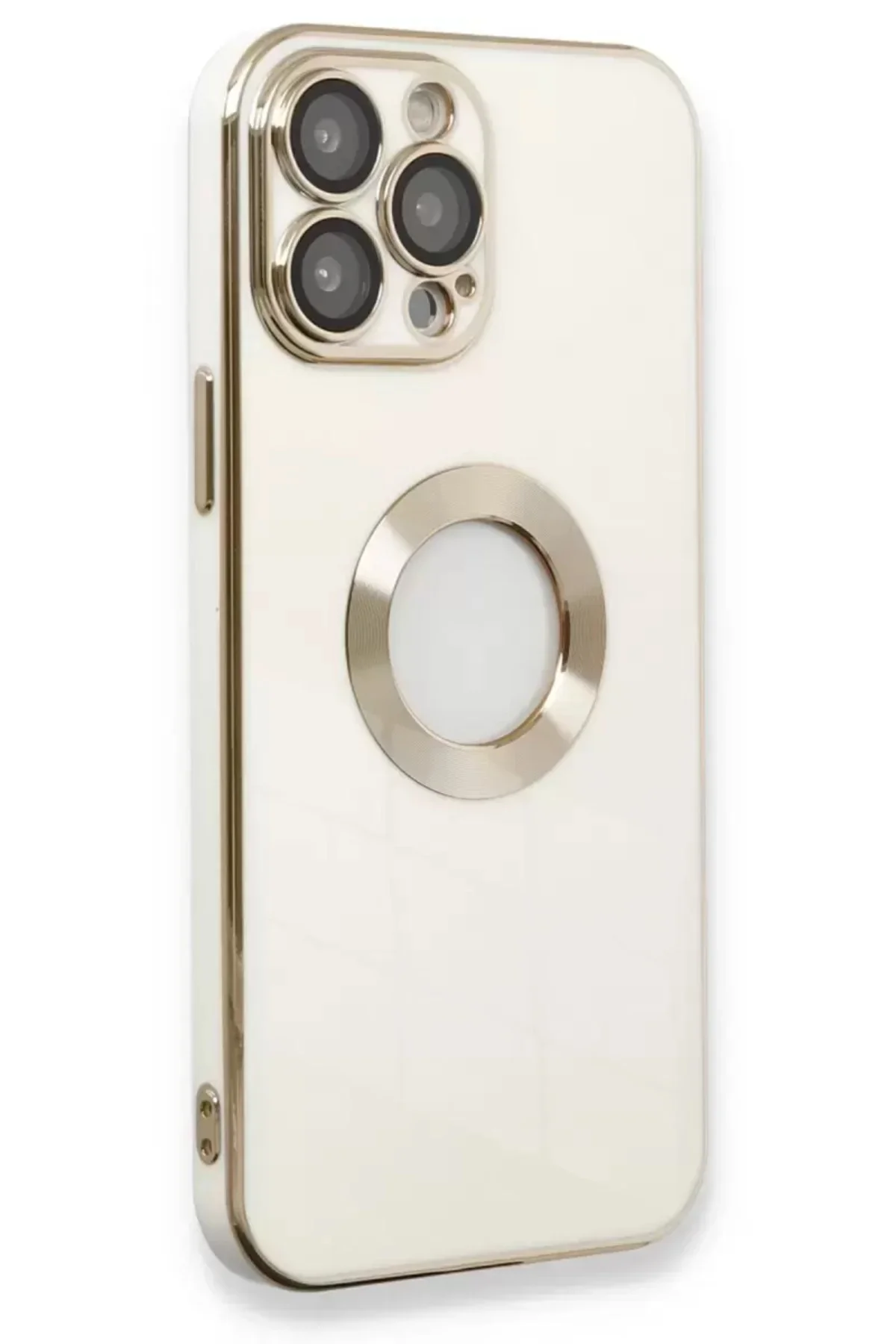 Newface İphone 13 Pro Max Kılıf Store Silikon - Beyaz