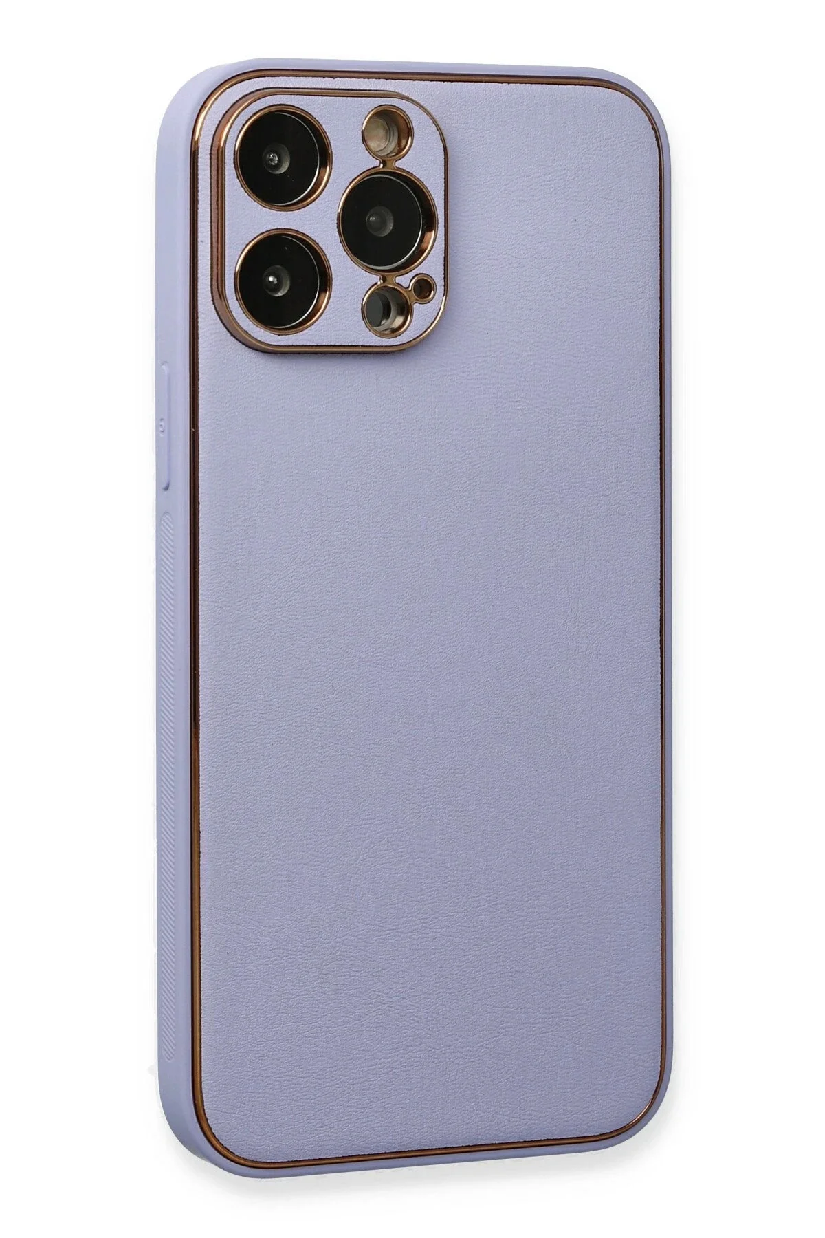Newface İphone 13 Pro Max Kılıf Coco Deri Silikon Kapak - Açık Li