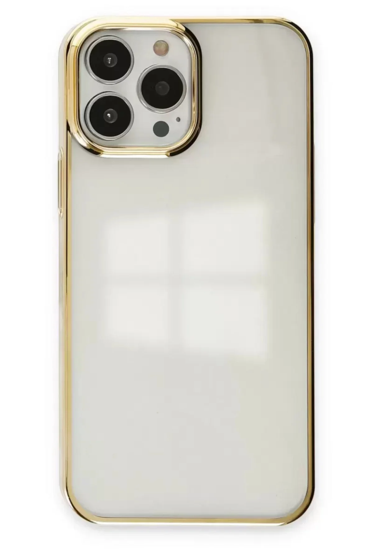 Newface İphone 13 Pro Max Kılıf Element Silikon - Gold