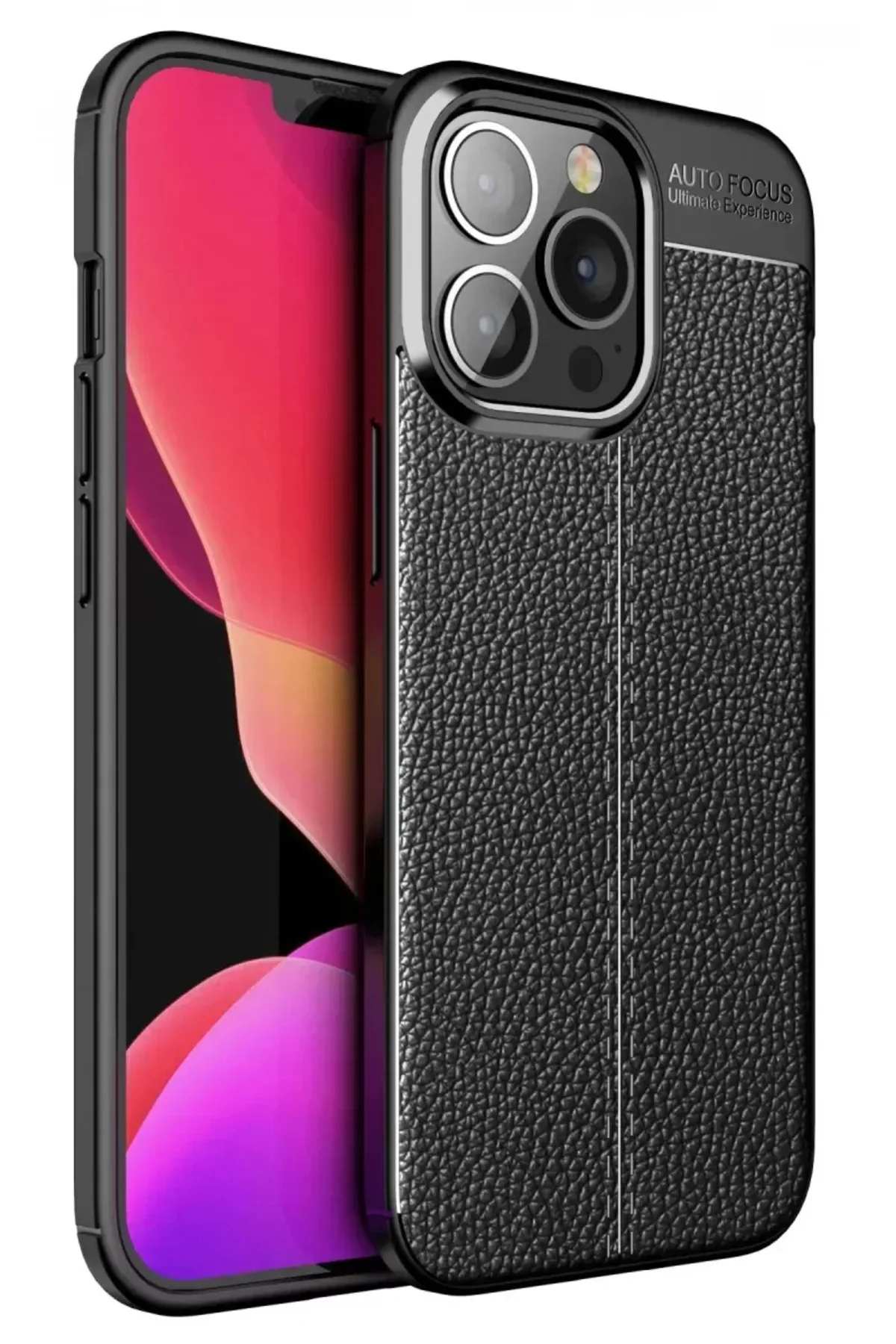 Newface İphone 13 Pro Kılıf Auto Focus Kapak - Siyah
