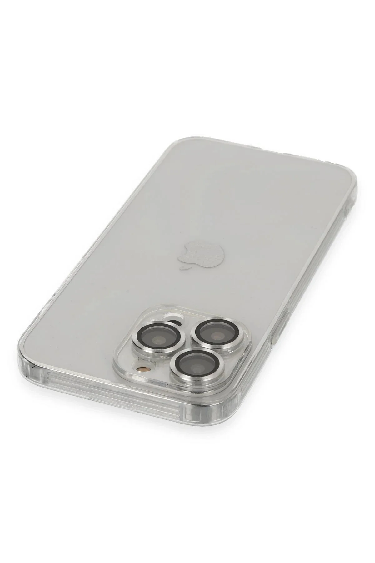 Newface İphone 13 Pro Max Kılıf Luko Lens Silikon - Gümüş