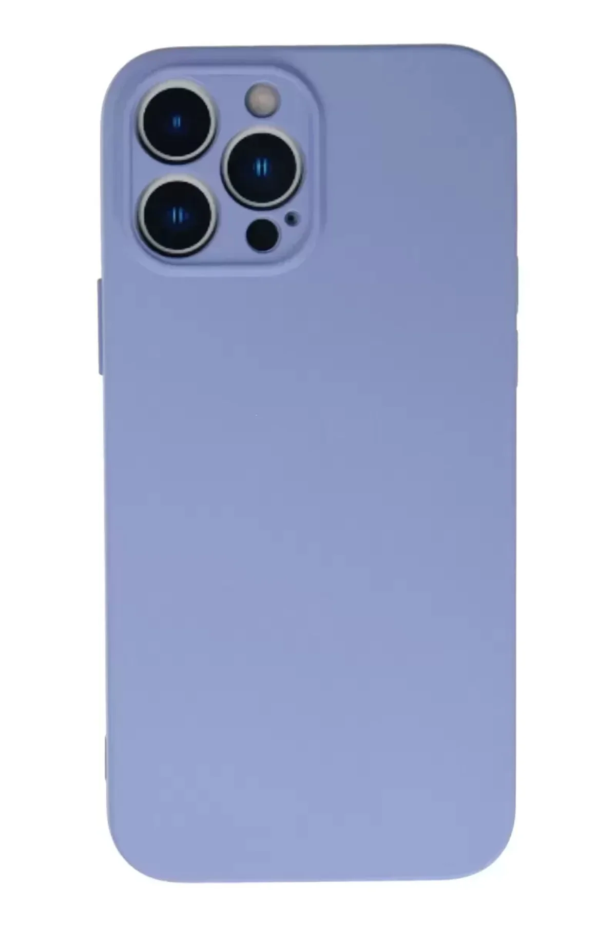 Newface İphone 13 Pro Kılıf Nano İçi Kadife Silikon - Lila