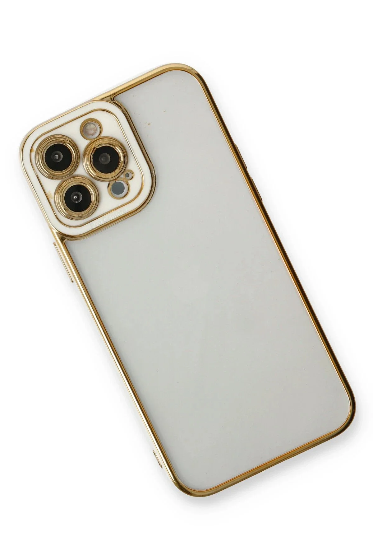 Newface İphone 13 Pro Kılıf Liva Lens Silikon - Beyaz