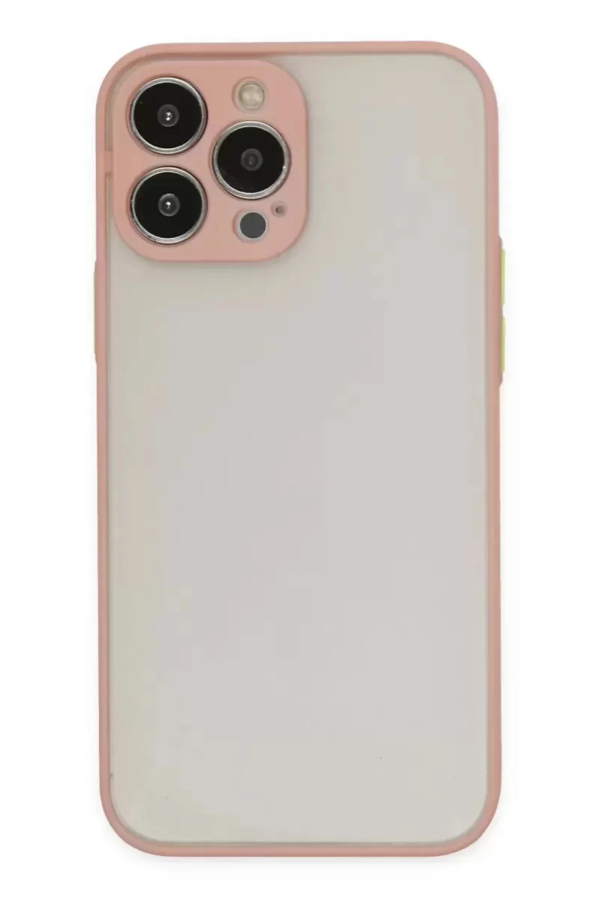 Newface İphone 13 Pro Kılıf Montreal Silikon Kapak - Pembe