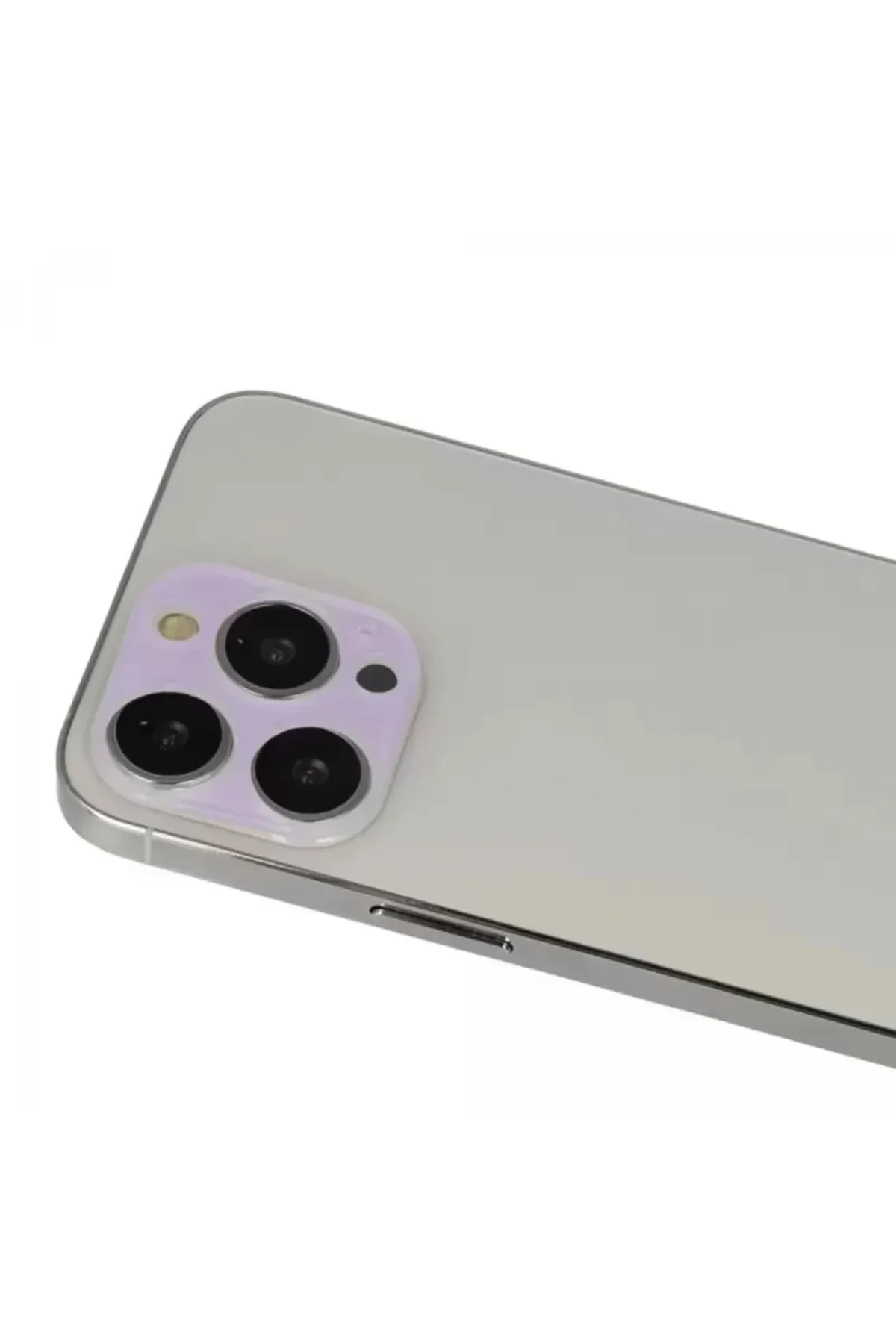 Newface İphone 13 Pro Max Rainbow Kamera Lens Koruma Cam - Mor