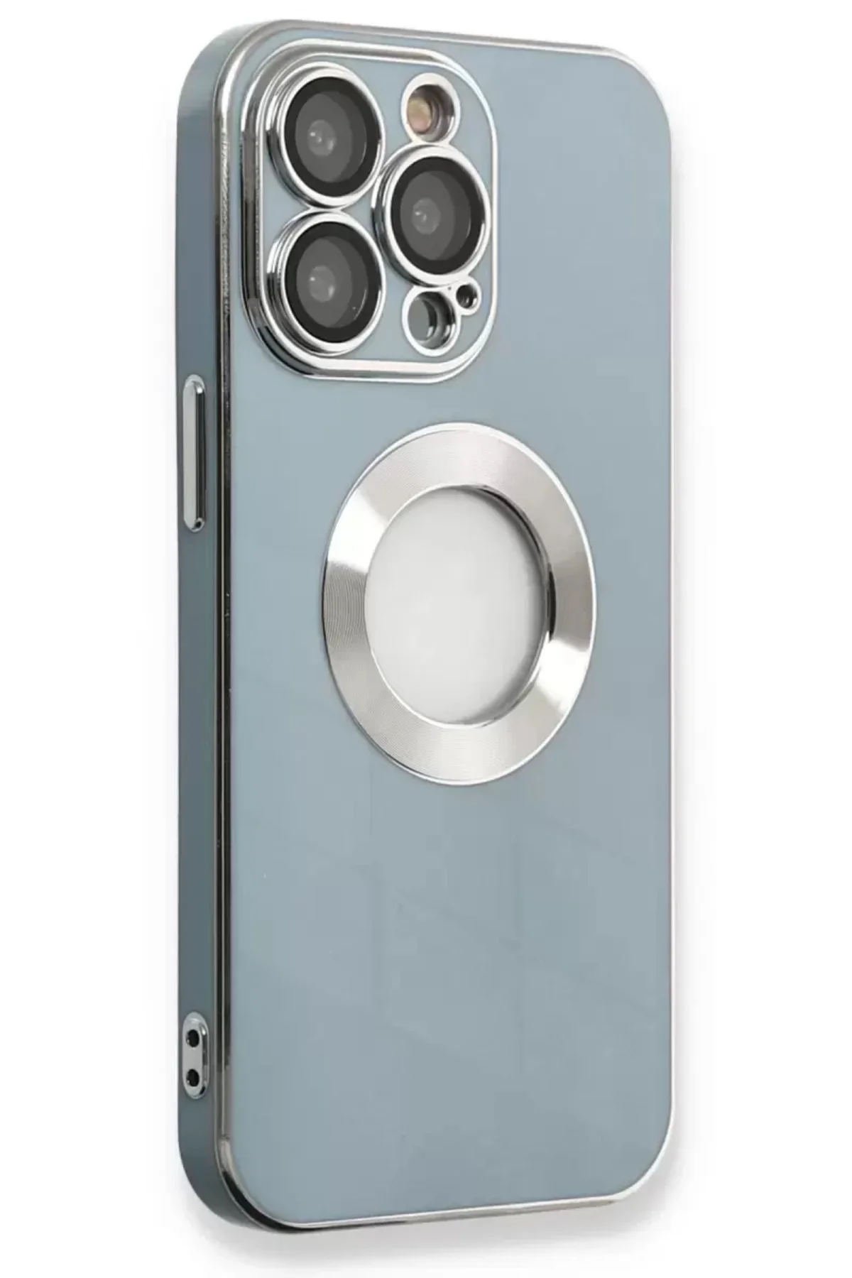 Newface İphone 13 Pro Max Kılıf Store Silikon - Sierra Blue