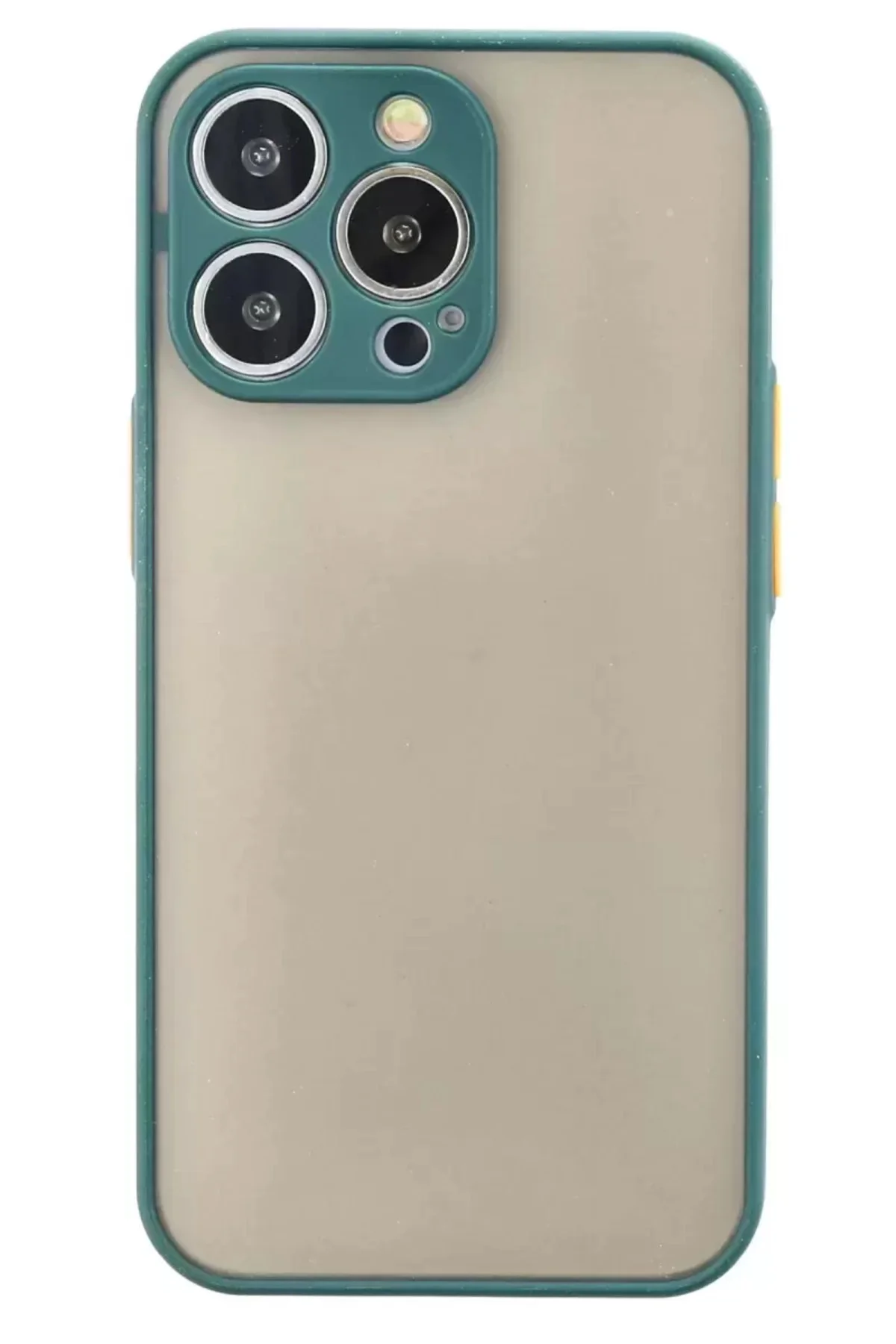 Newface İphone 13 Pro Kılıf Montreal Silikon Kapak - Yeşil