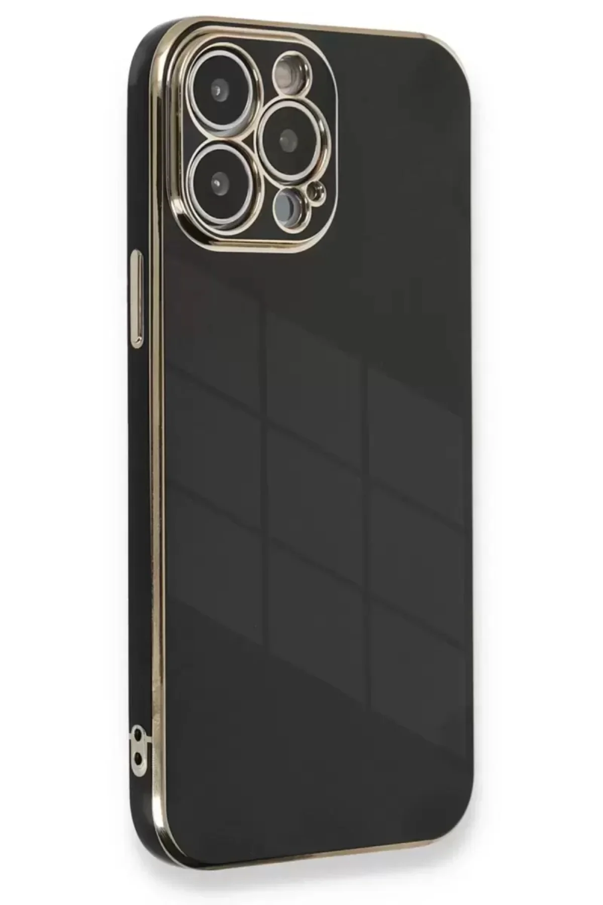 Newface İphone 13 Pro Kılıf Volet Silikon - Siyah