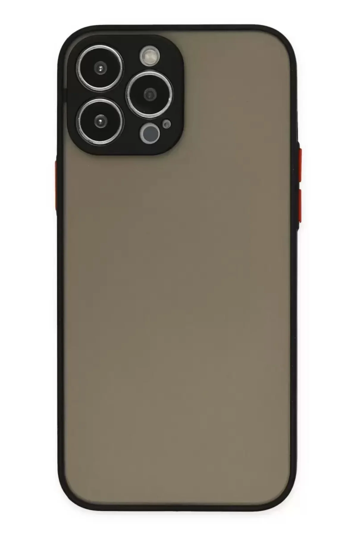 Newface İphone 13 Pro Max Kılıf Montreal Silikon Kapak - Siyah