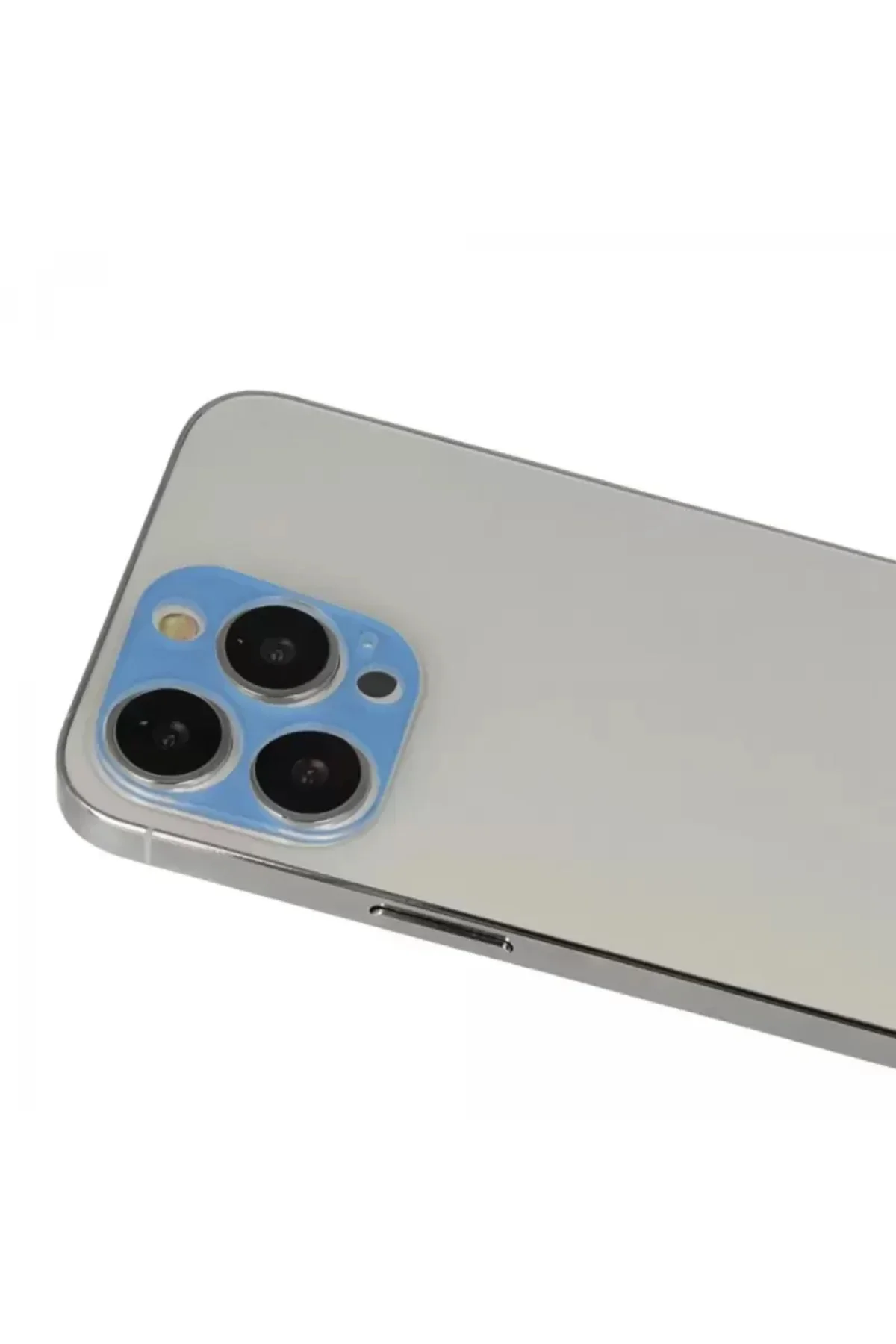 Newface İphone 13 Pro Max Rainbow Kamera Lens Koruma Cam - Mavi