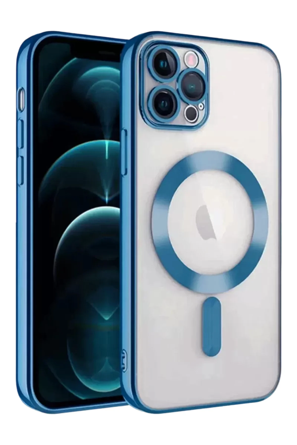 Newface İphone 13 Pro Kılıf Kross Magneticsafe Kapak - Sierra Blu