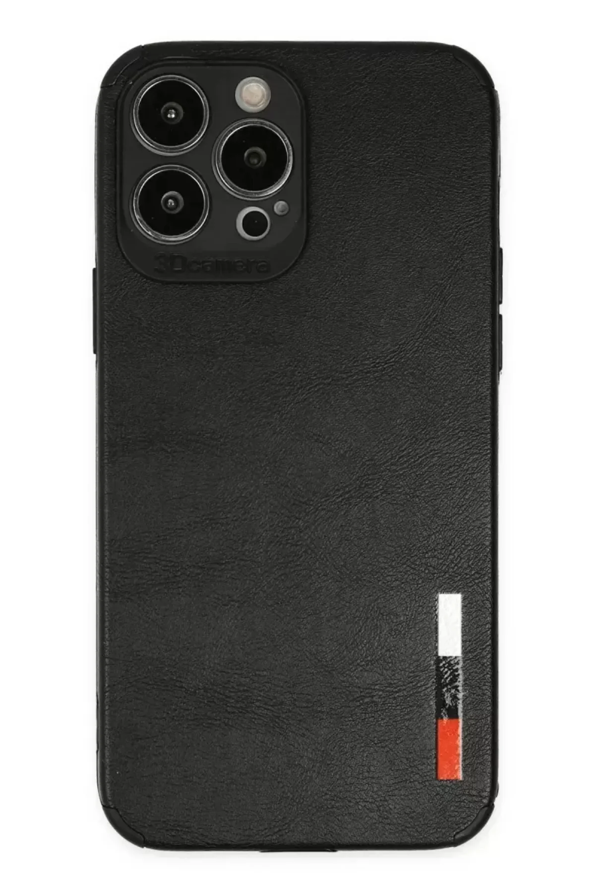 Newface İphone 13 Pro Kılıf Loop Deri Silikon - Siyah