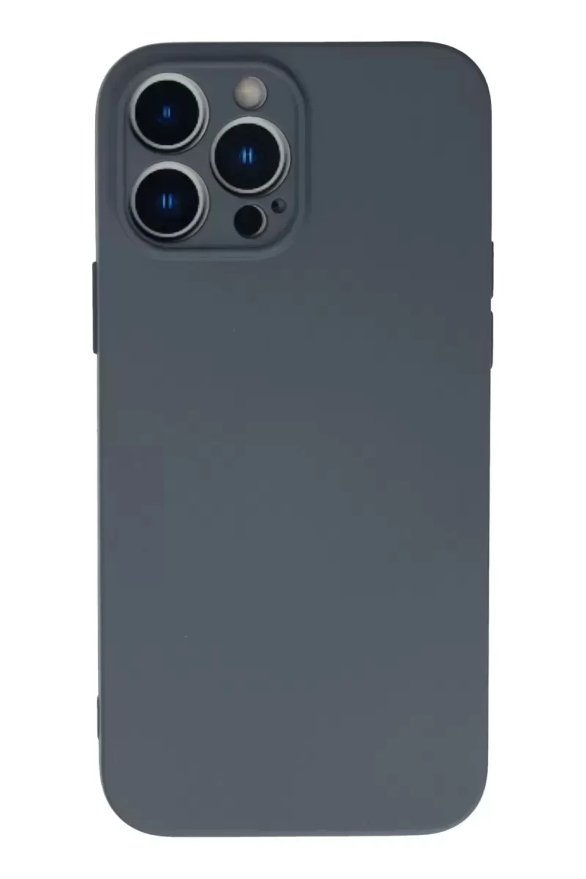 Newface İphone 13 Pro Kılıf Nano İçi Kadife Silikon - Gri
